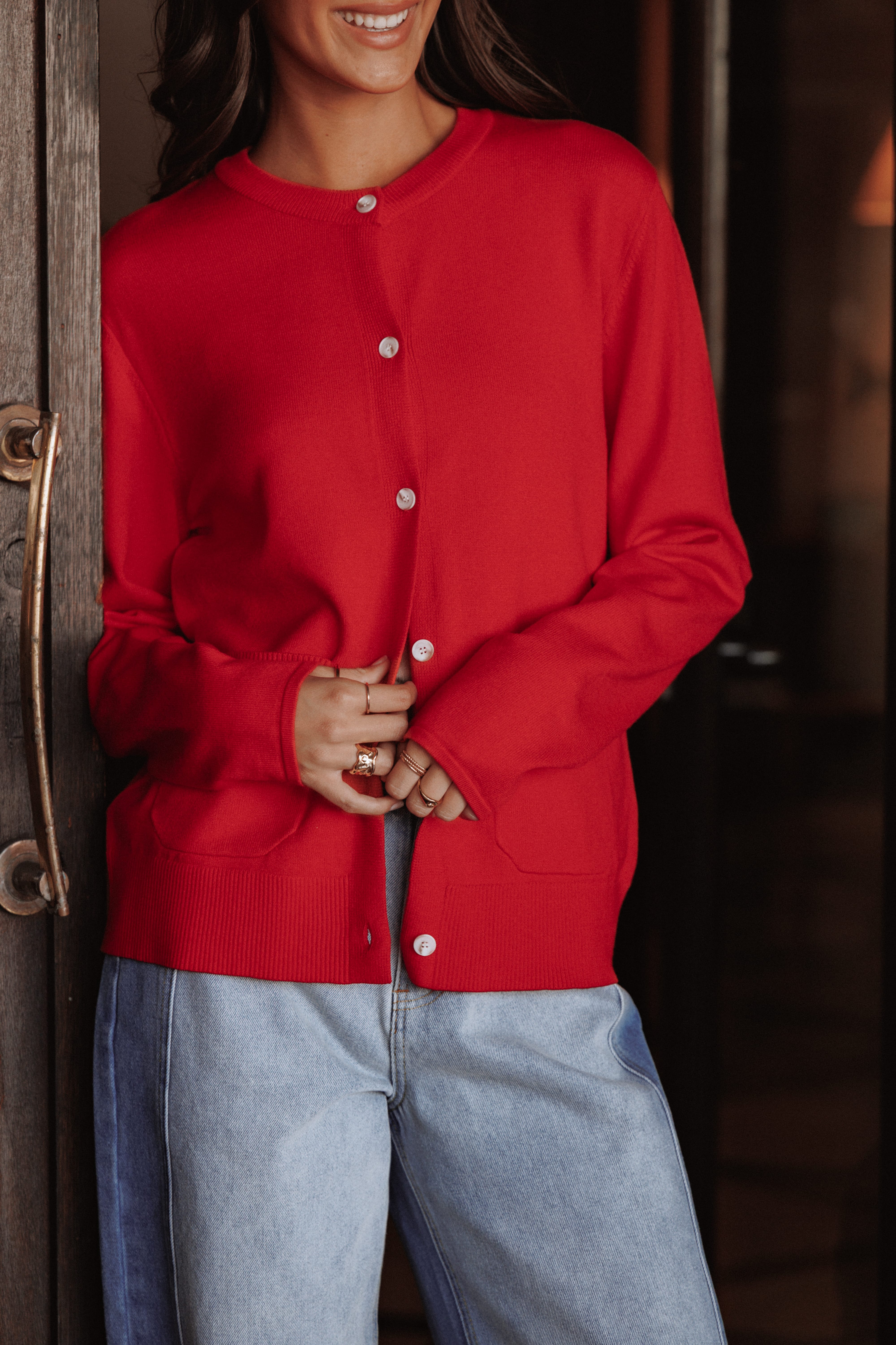 Abner Cardigan - Red