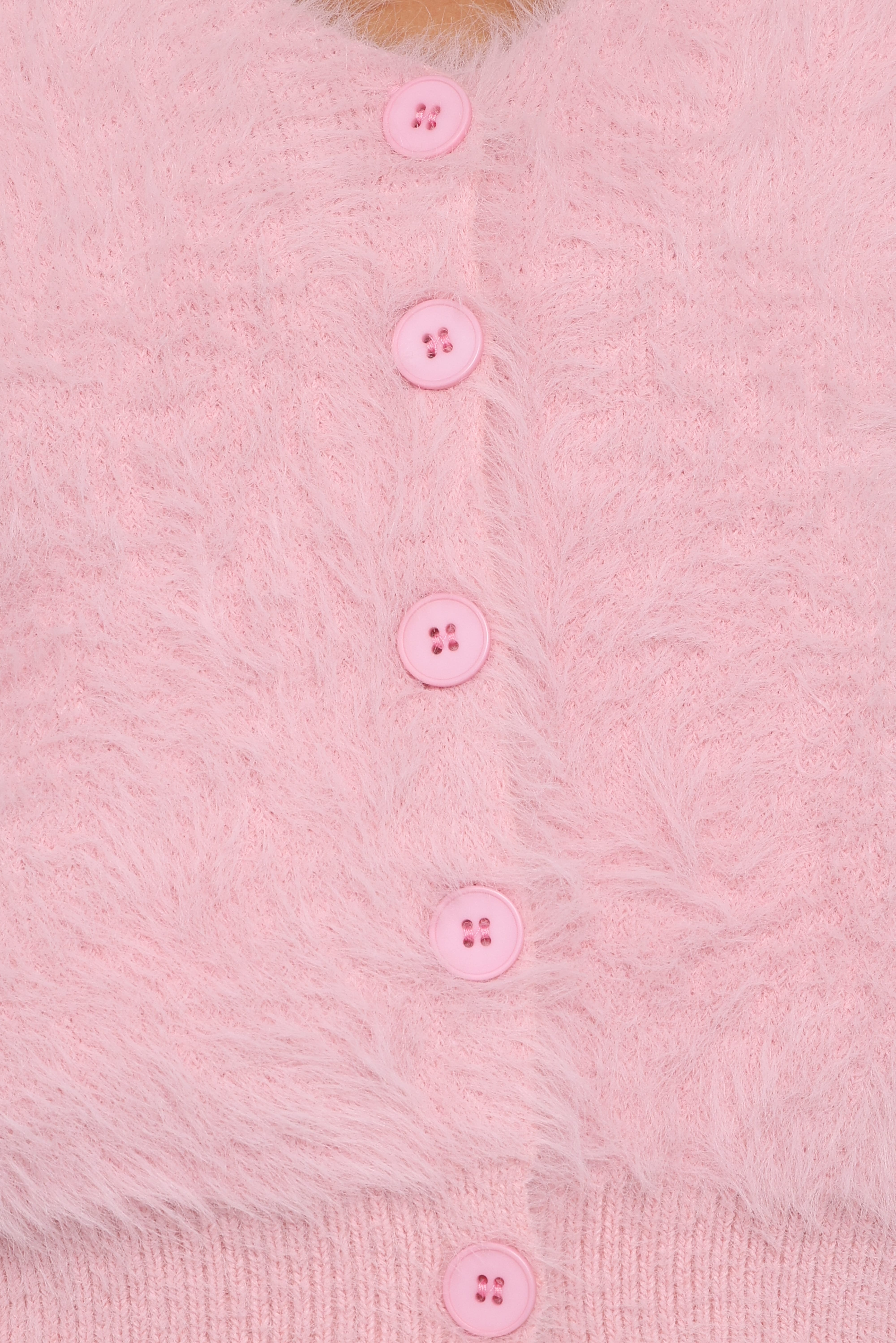 Evelin Cropped Cardigan - Pink