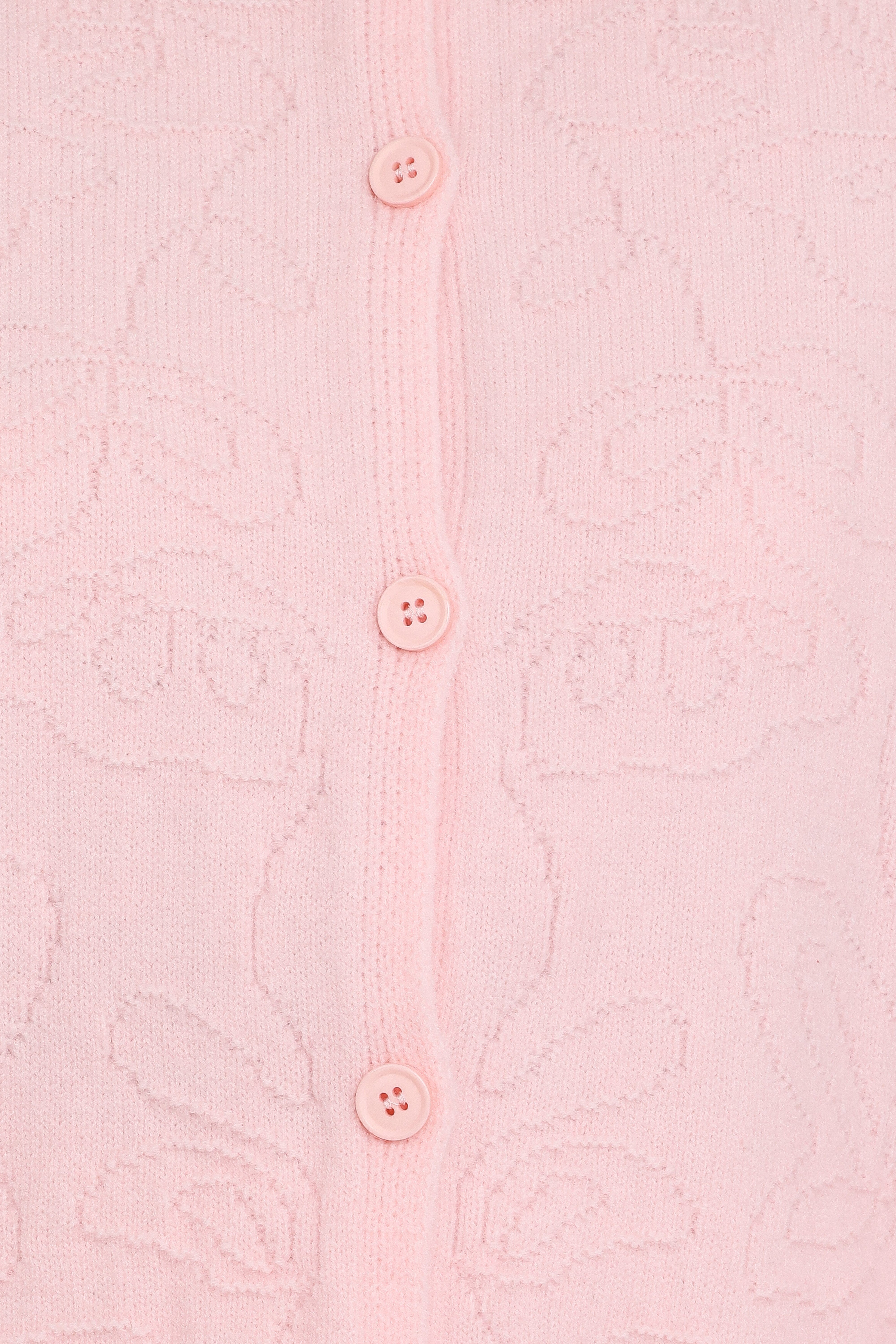 Fauna Tonal Floral Cardigan - Pink