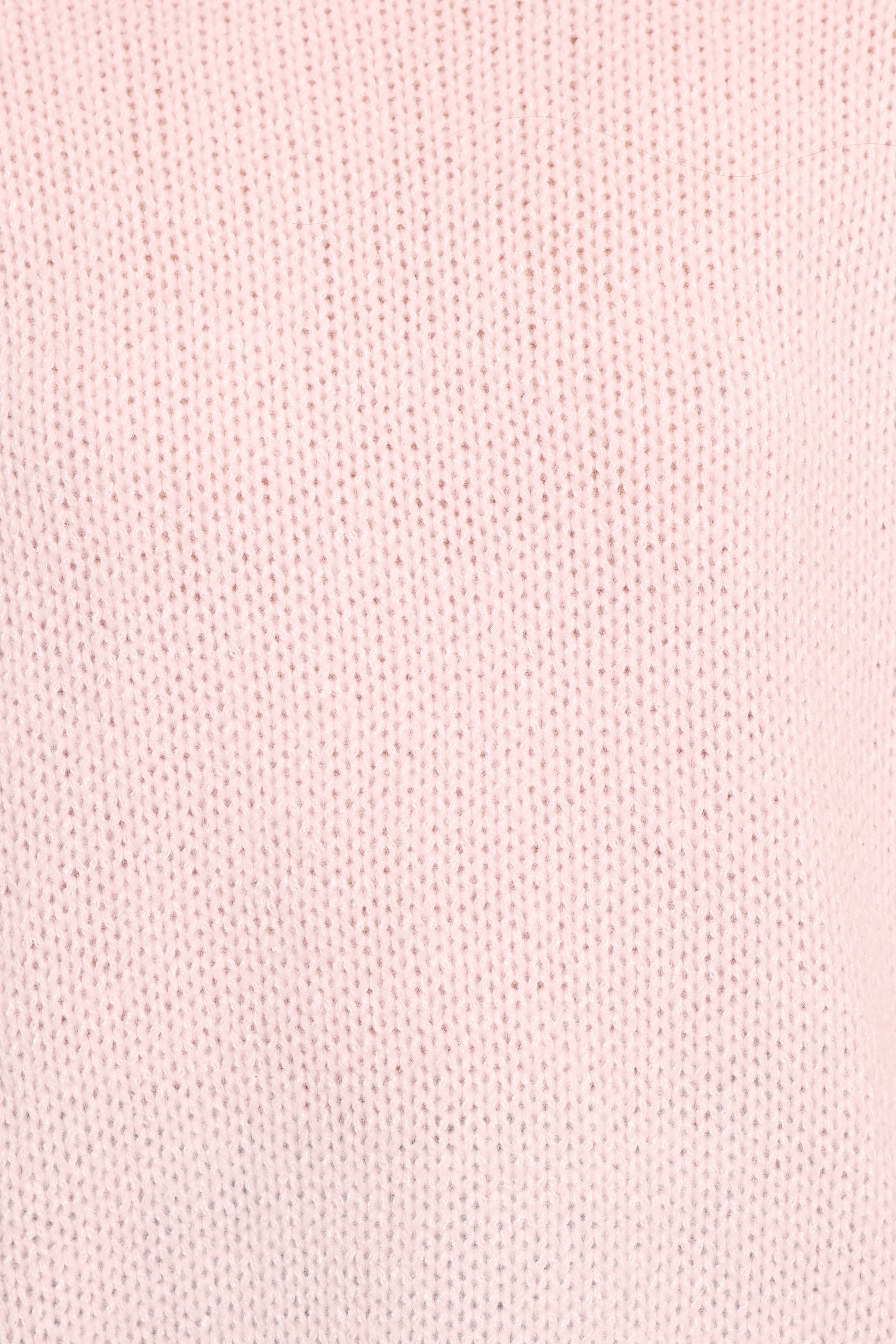 Lover Tie Sleeve Knit Sweater - Pink