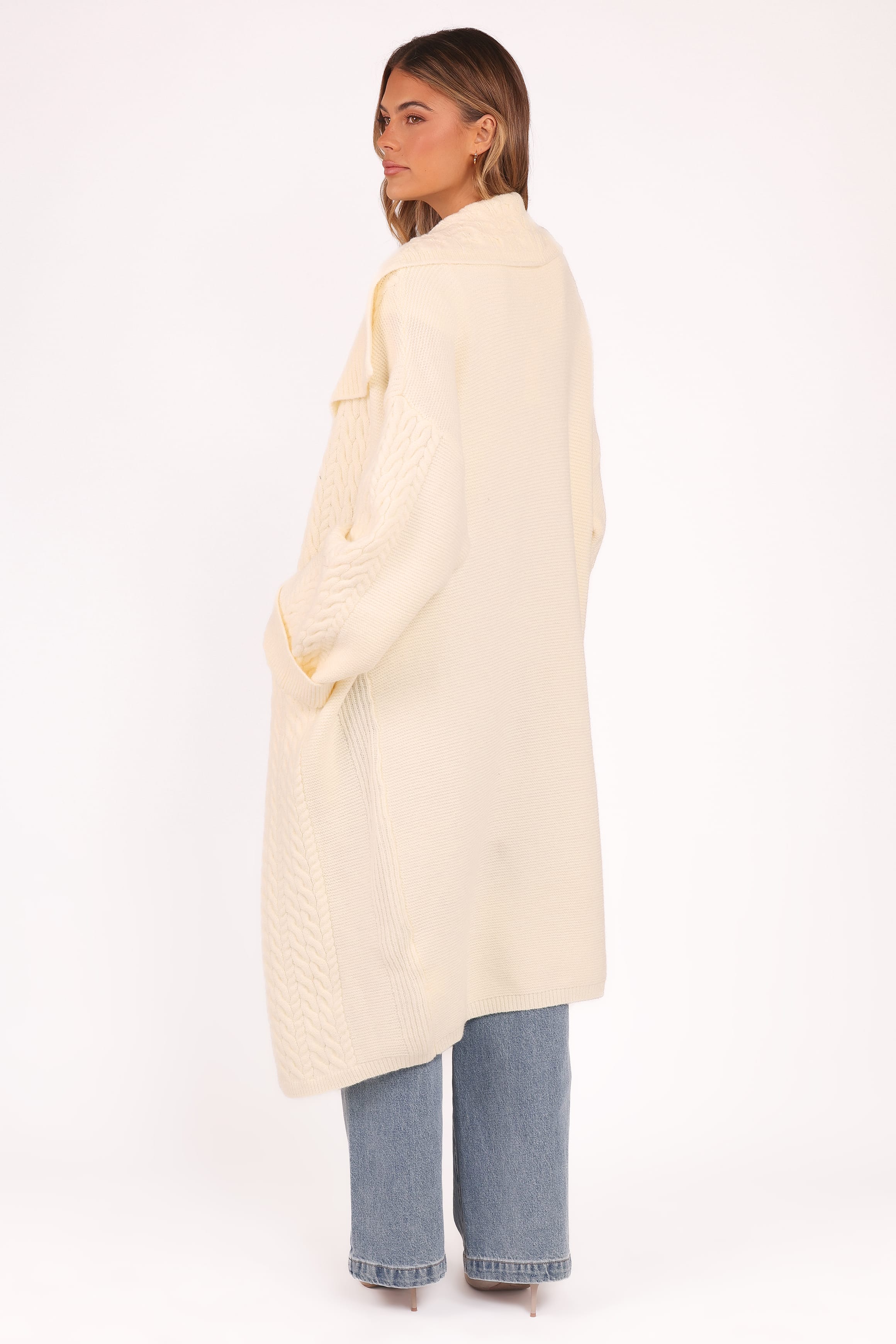 Nova Long Cardigan - Cream