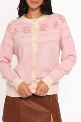 Poppi Fairisle Cardigan - Pink