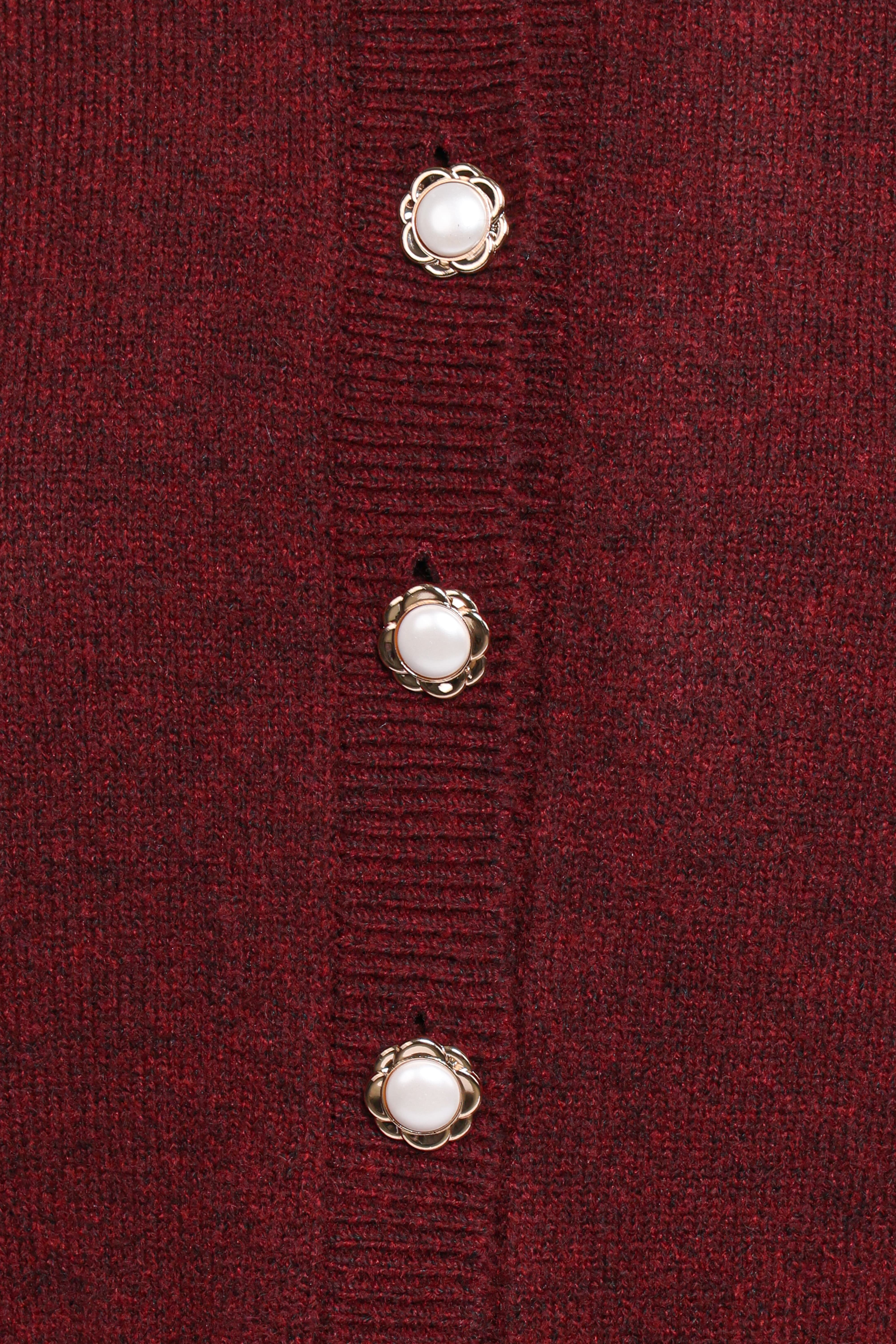 Thelma Trumpet Sleeve Cardigan - Cabernet