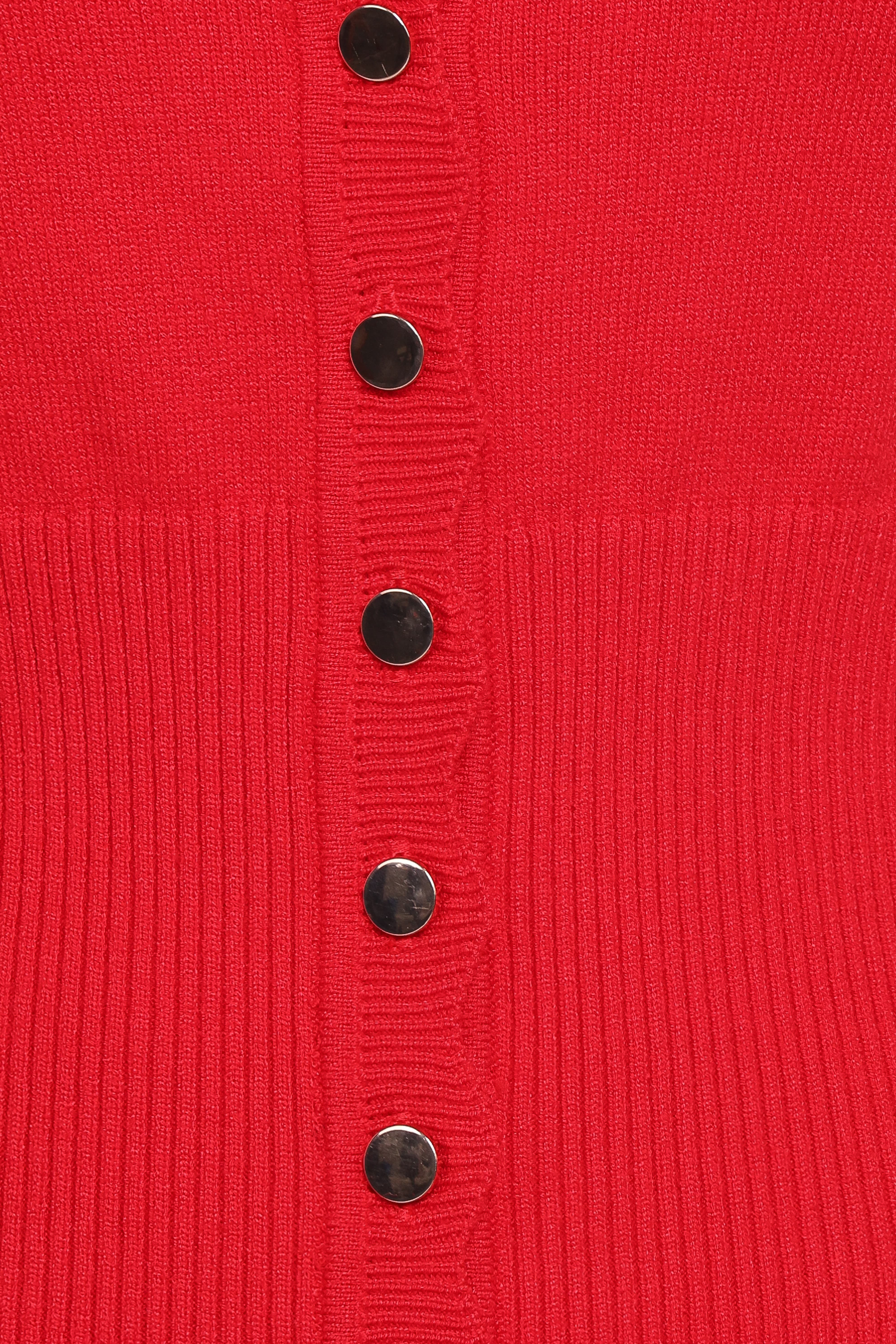 Walsh Scalloped Cardigan - Red