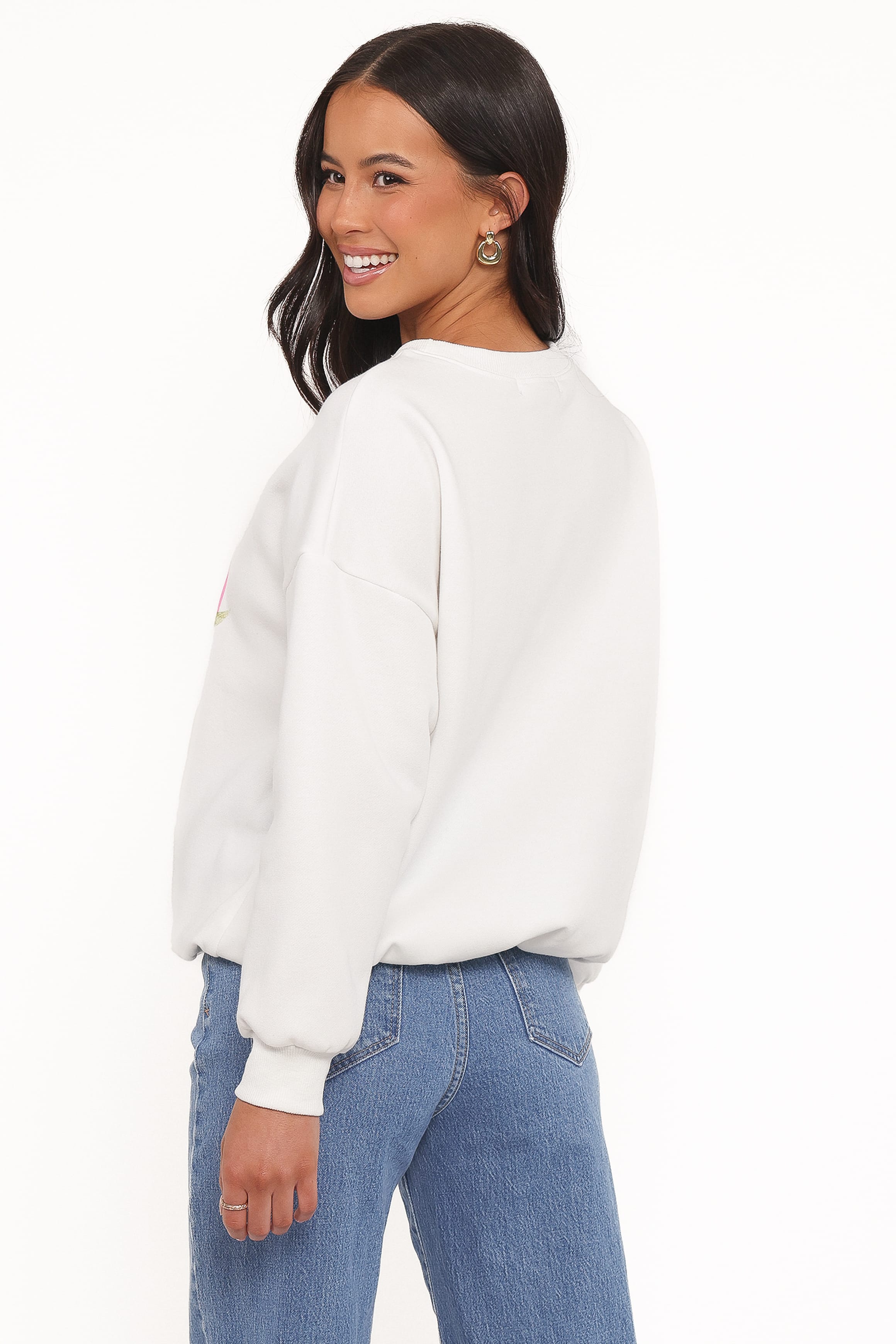 Amalfi Graphic Sweatshirt - White
