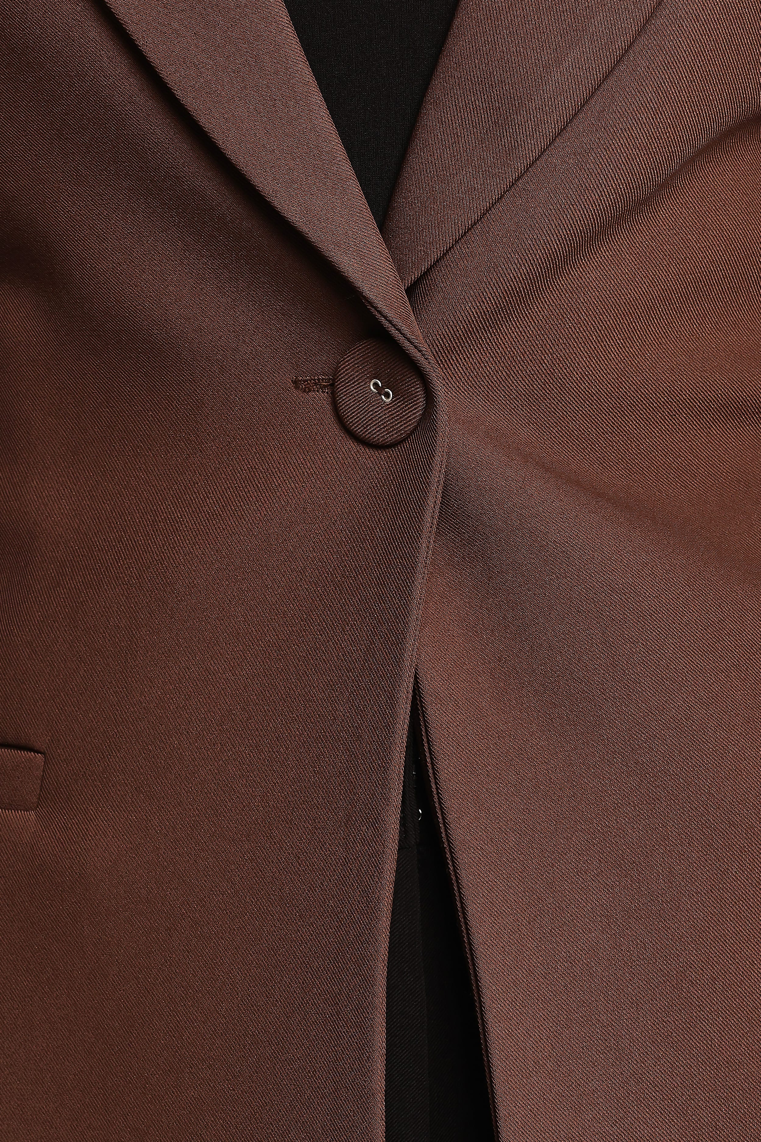 Eliana Waist Tie Blazer - Espresso