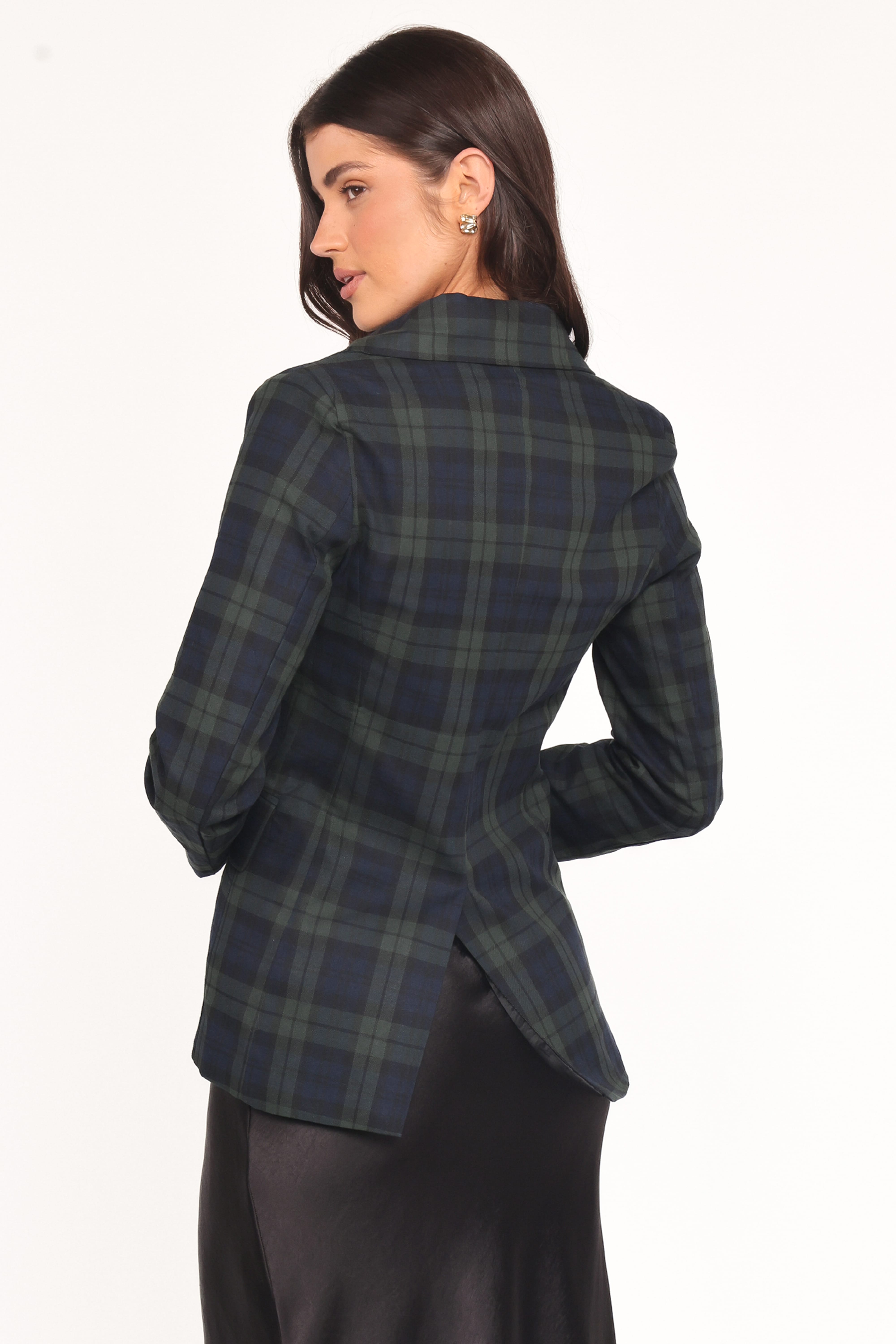 Juliette Blazer - Green Plaid