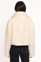 Katerina Fleece Puffer - White