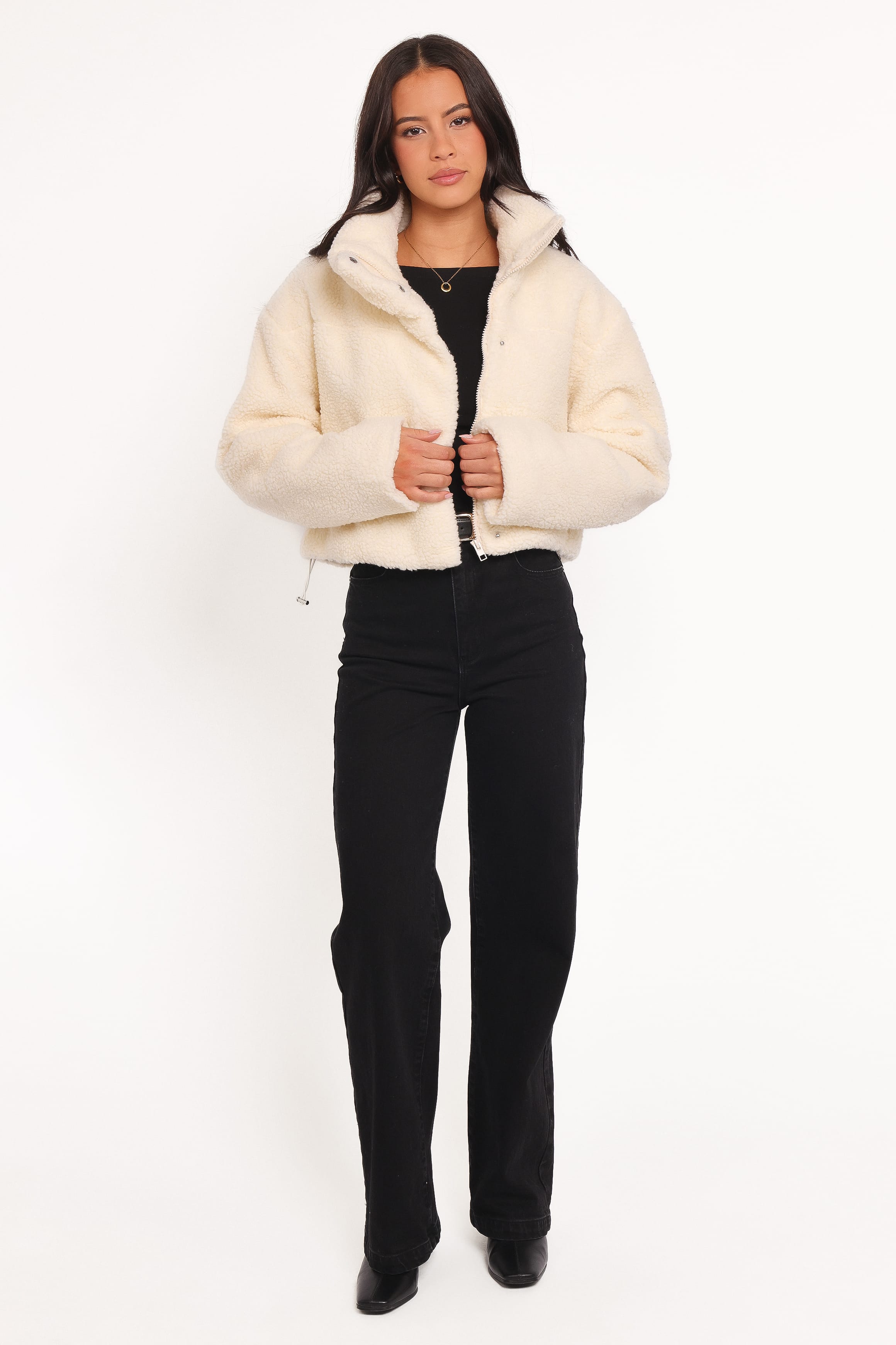 Katerina Fleece Puffer - White