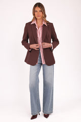 Leo Blazer - Chocolate Brown
