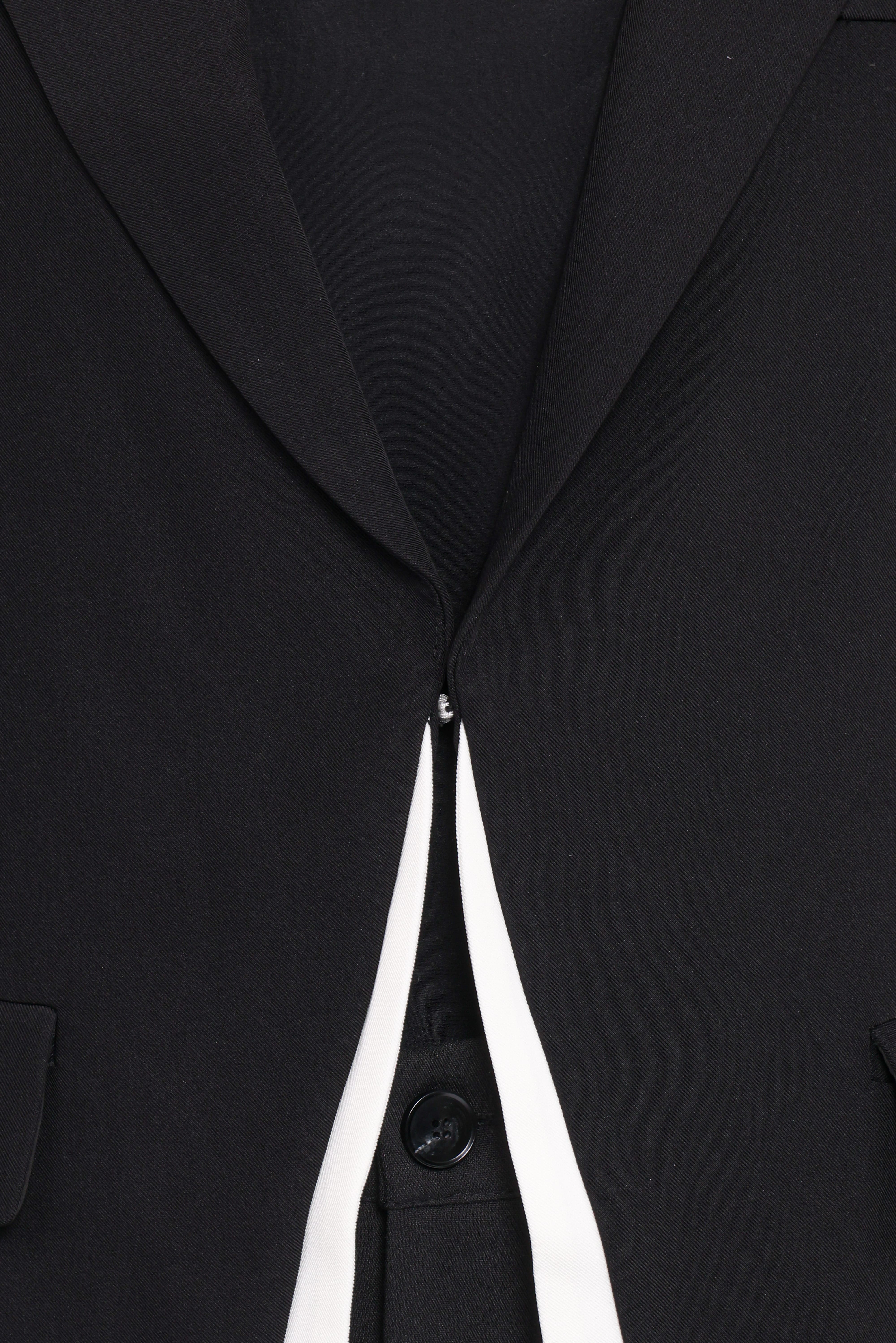 Melissa Layered Blazer - Black