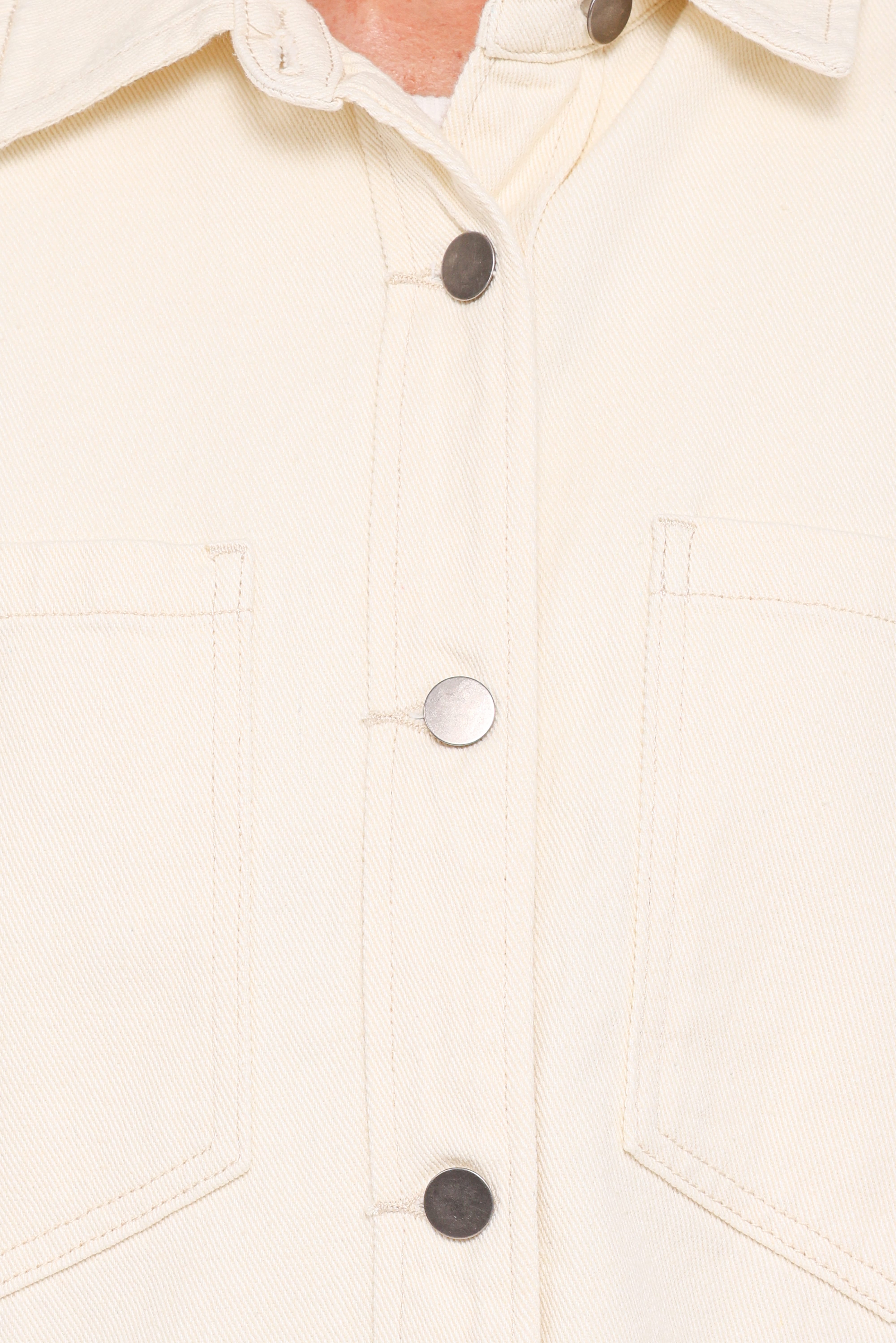 Toto Denim Shacket - Ivory