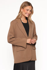 Tove Tie Back Blazer - Tan