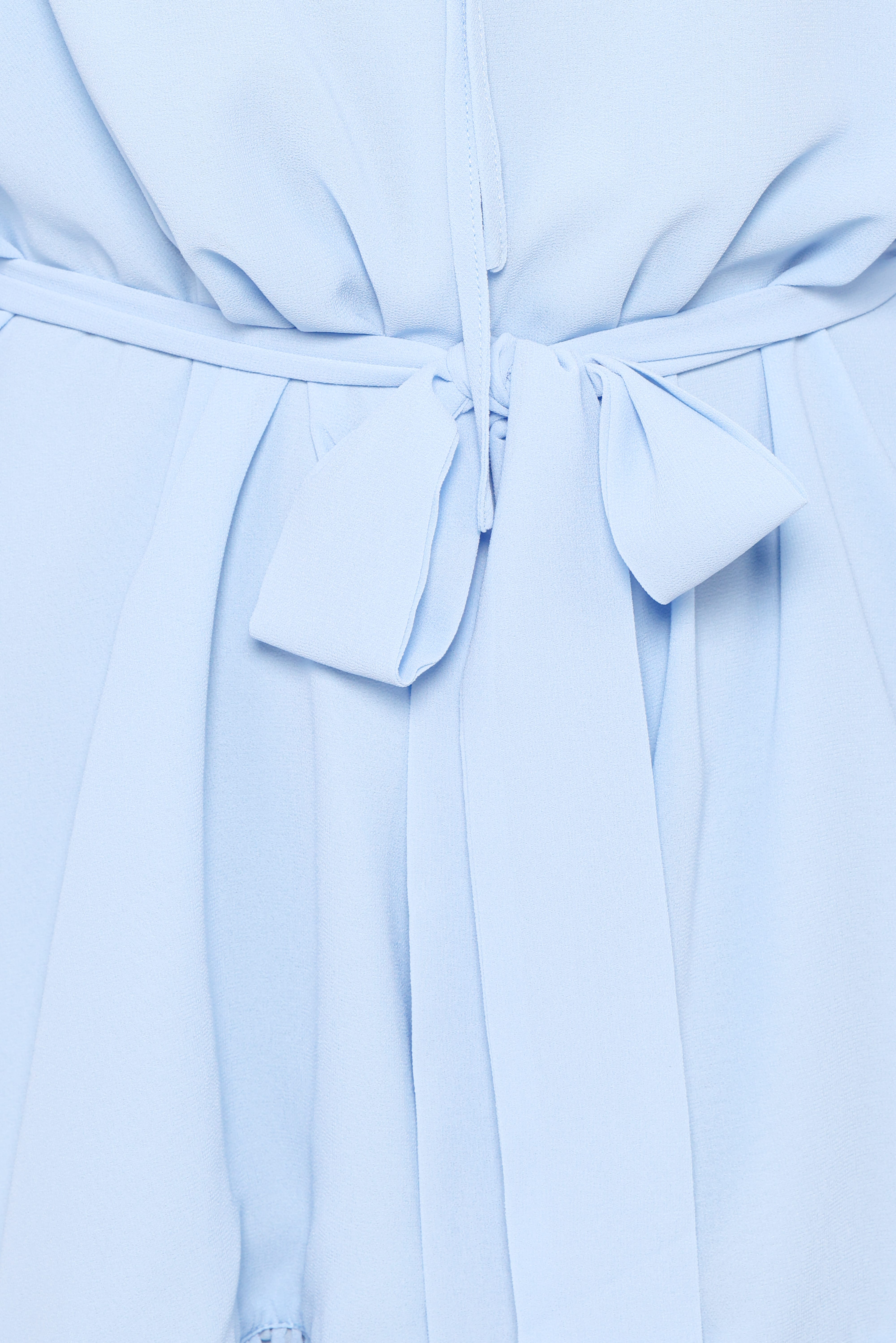 Brianna Long Sleeve Romper - Blue