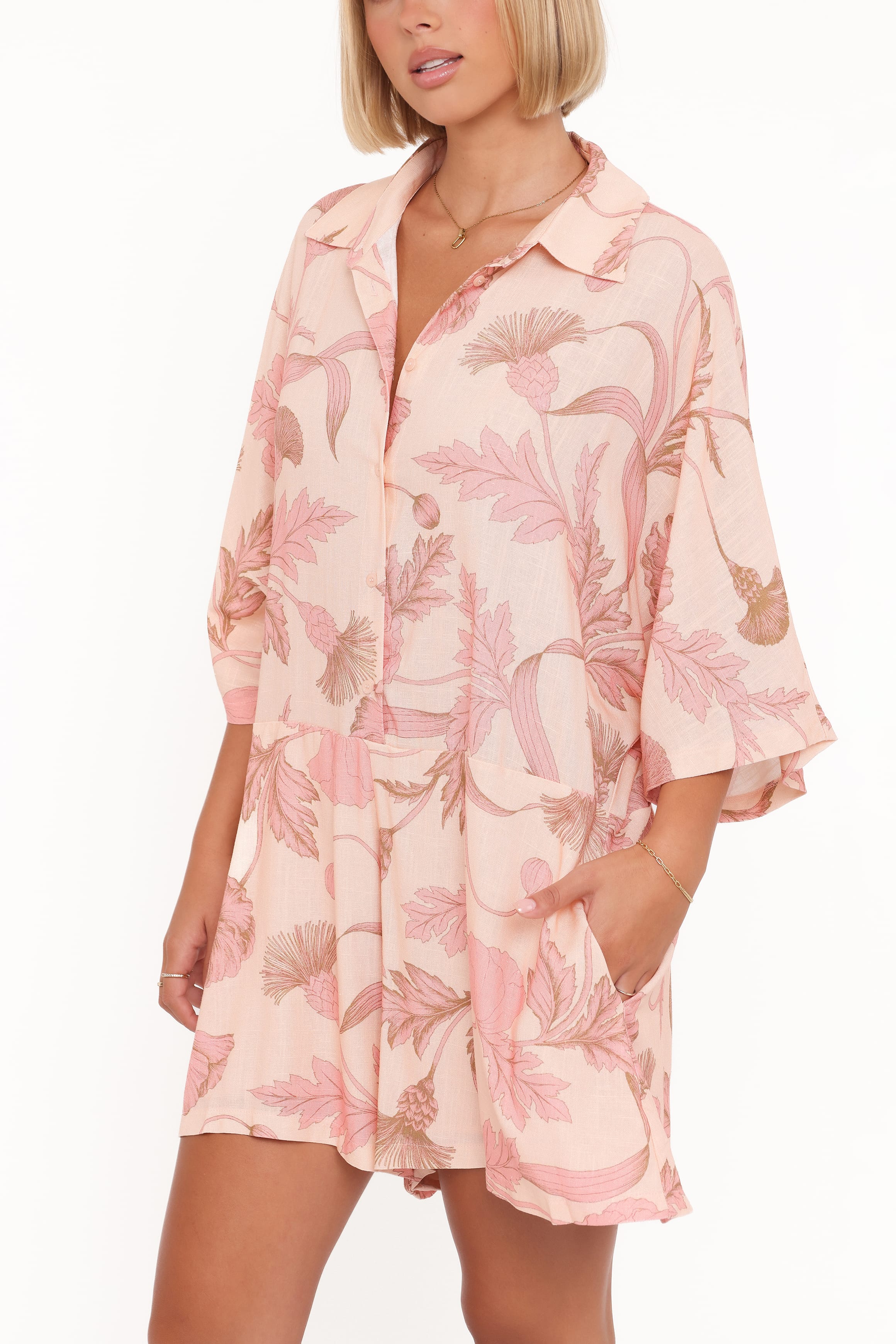 Ellisa Romper - Pink Floral