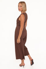 Ester Jumpsuit - Chocolate