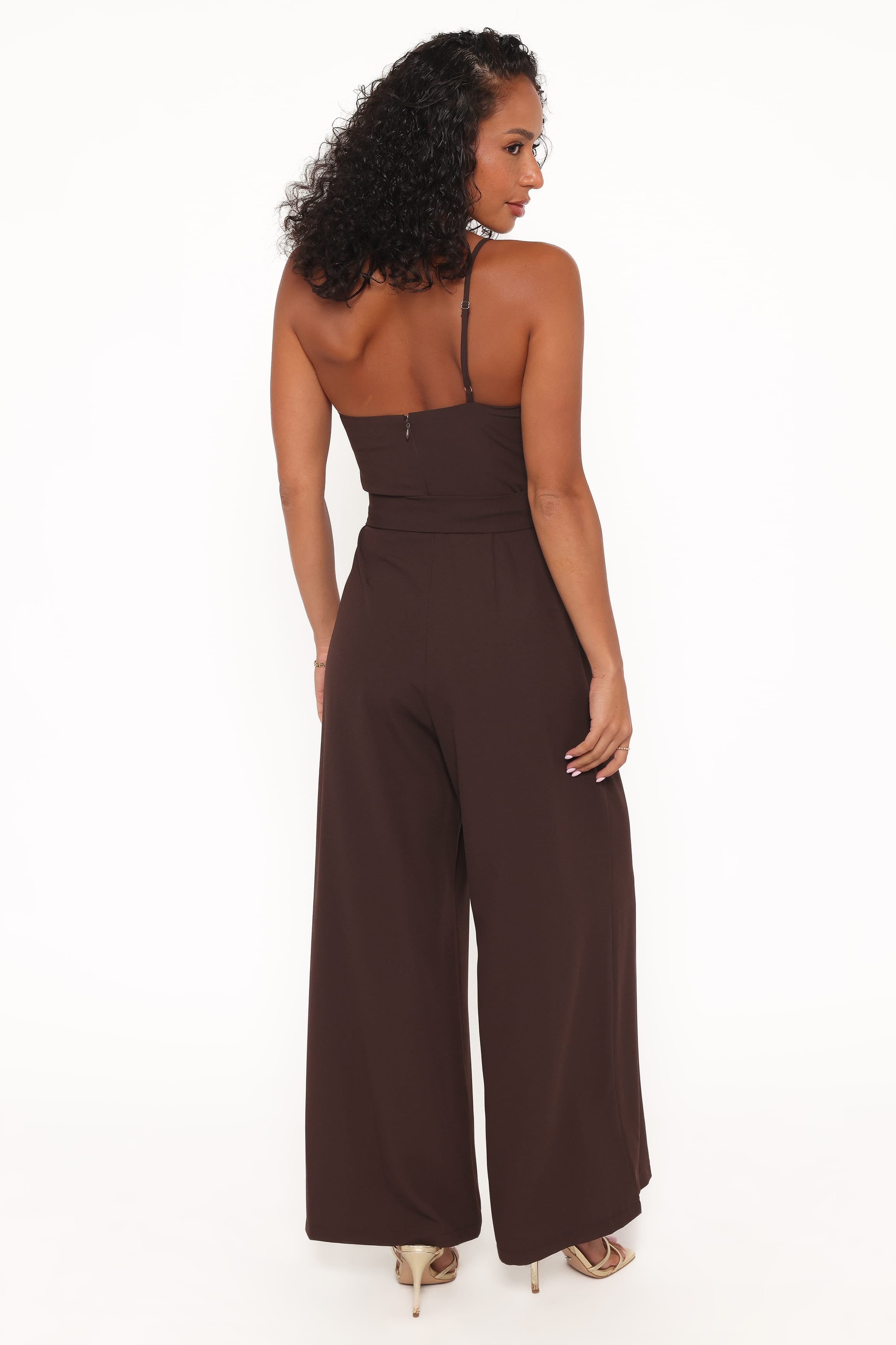 Leyton Jumpsuit - Chocolate Brown