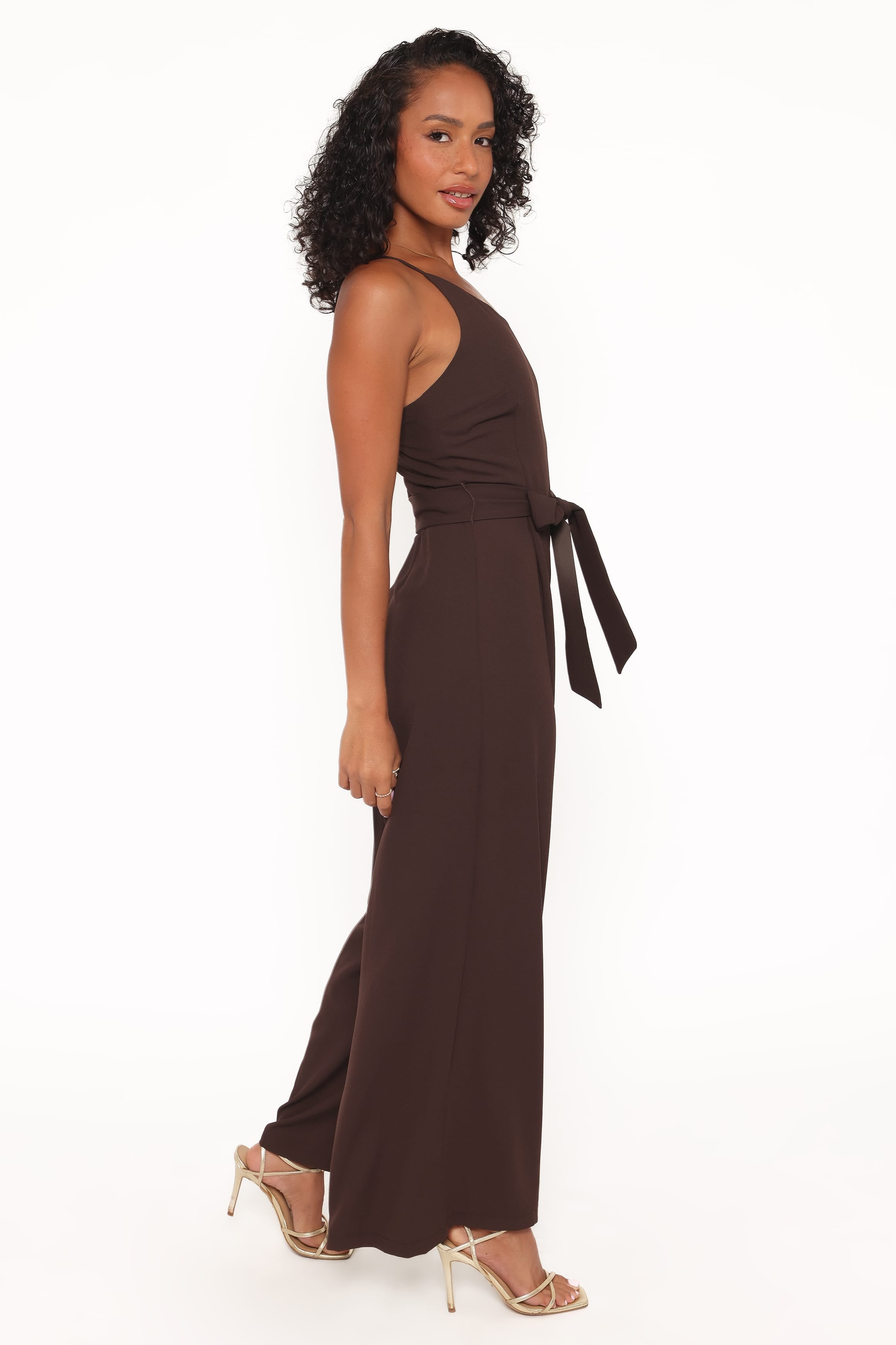 Leyton Jumpsuit - Chocolate Brown
