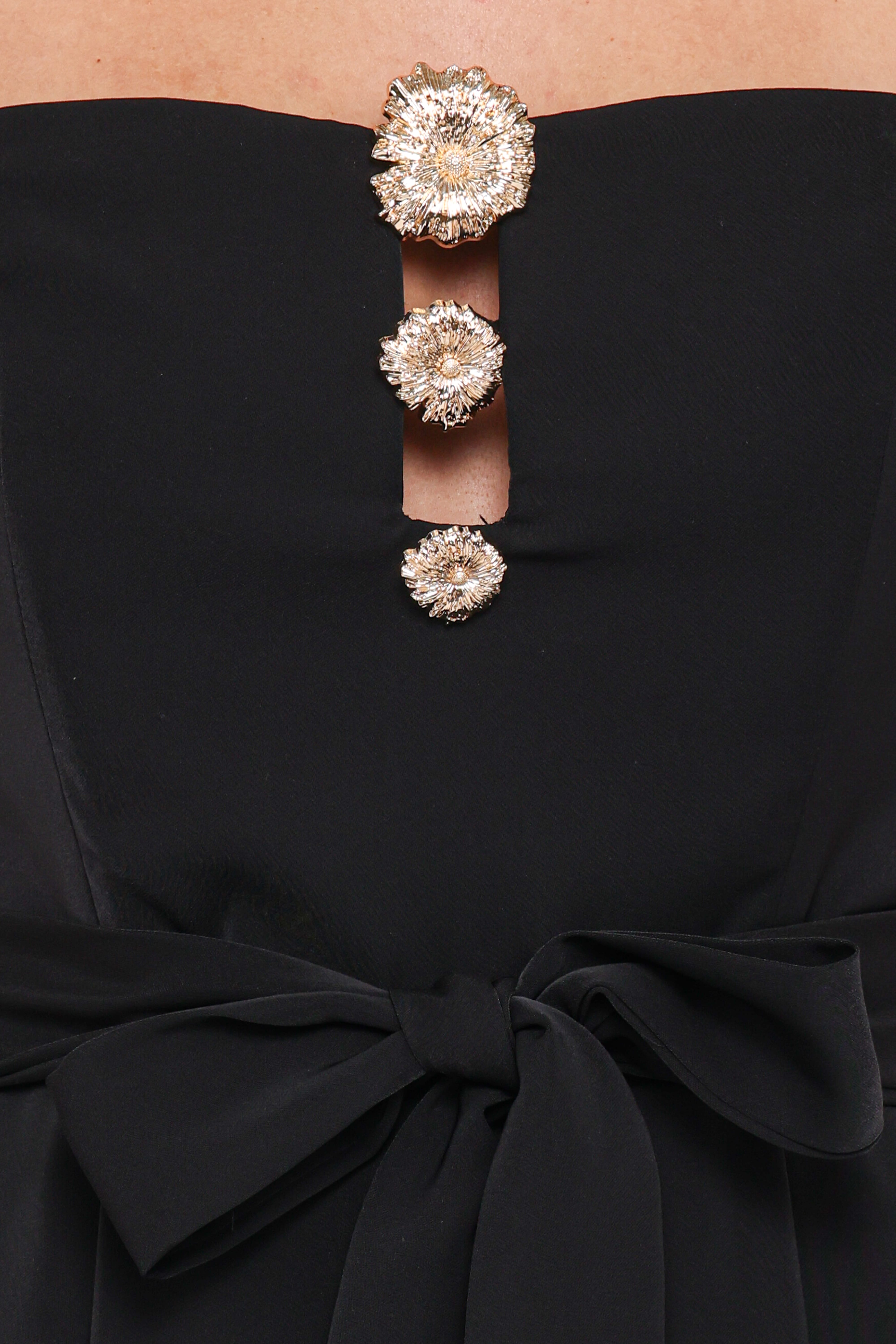 Rois Strapless Jumpsuit - Black