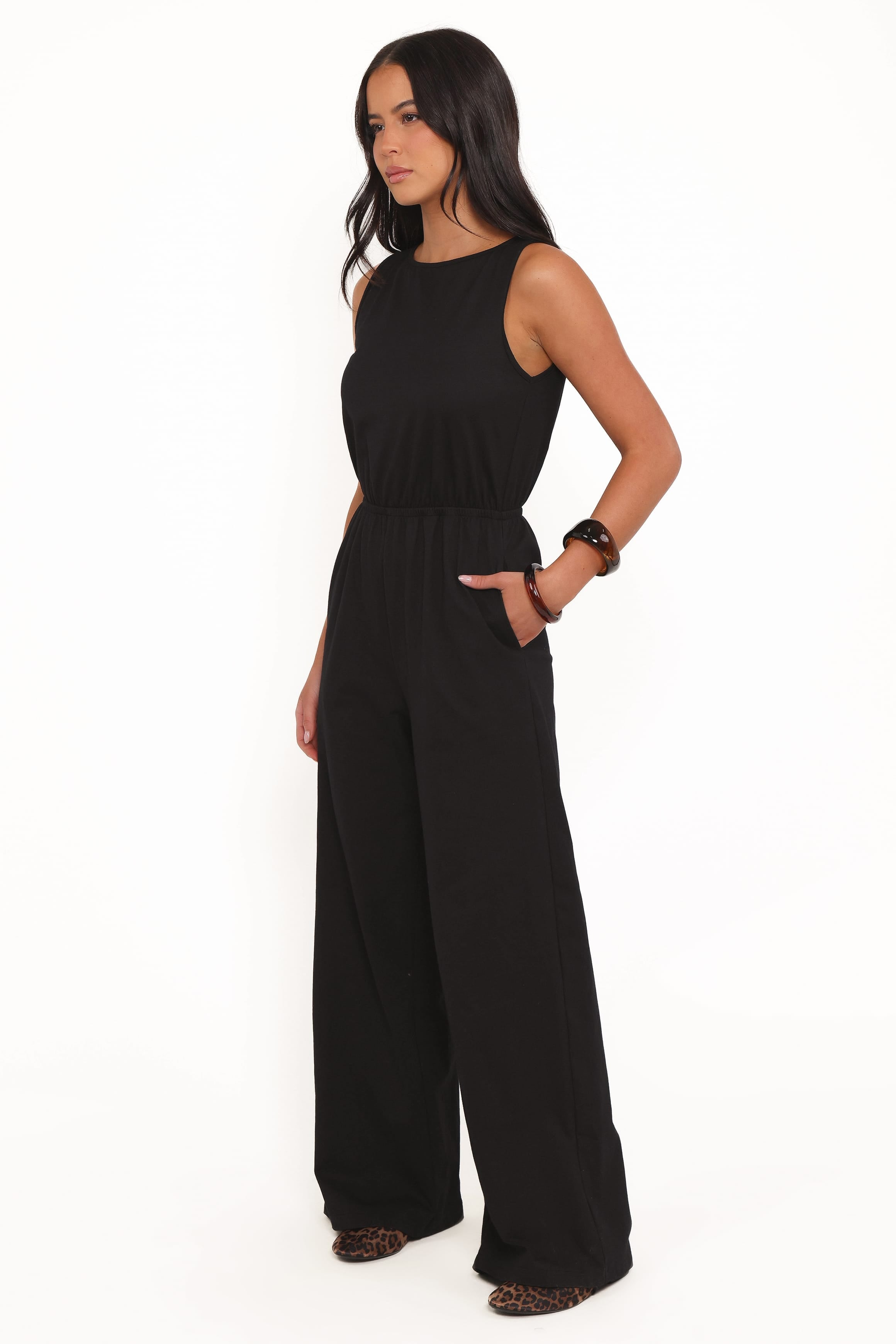 Sansa Stretch Jumpsuit - Black