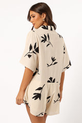 Sebastian Romper - White Black Print