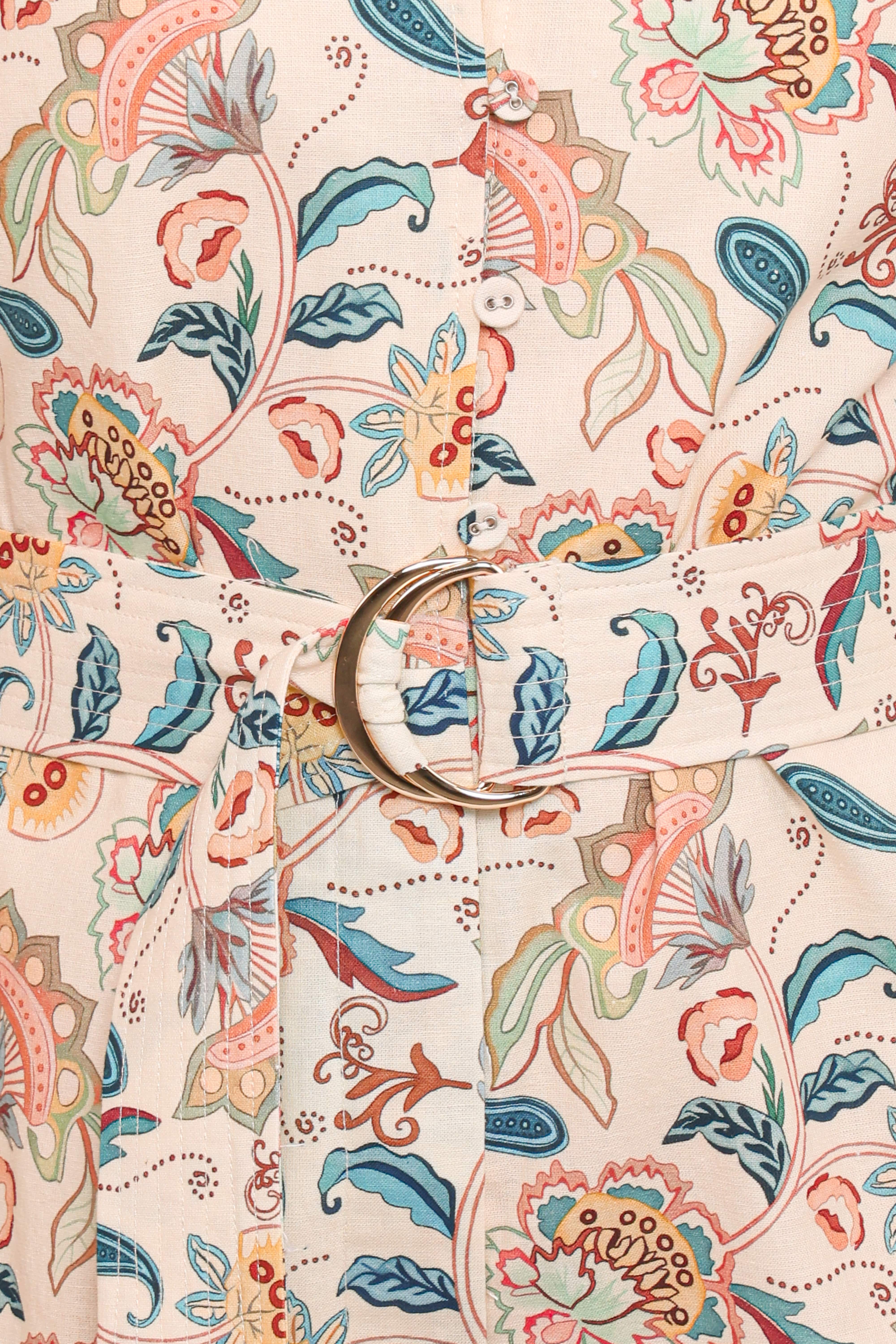 Soul Belted Romper - Paisley