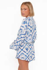 Tansy Romper - Blue Diamond