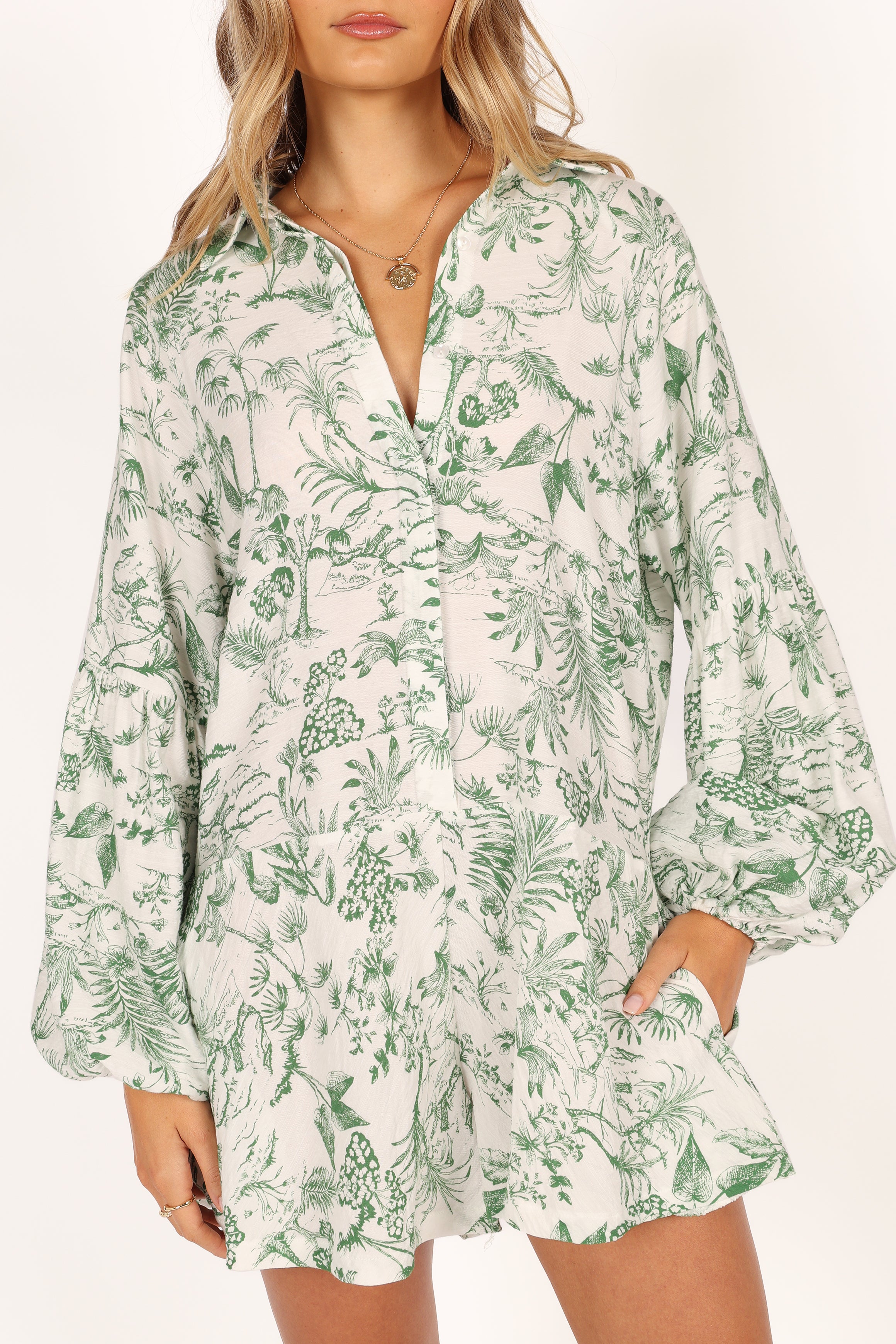 Elsa Romper - Green