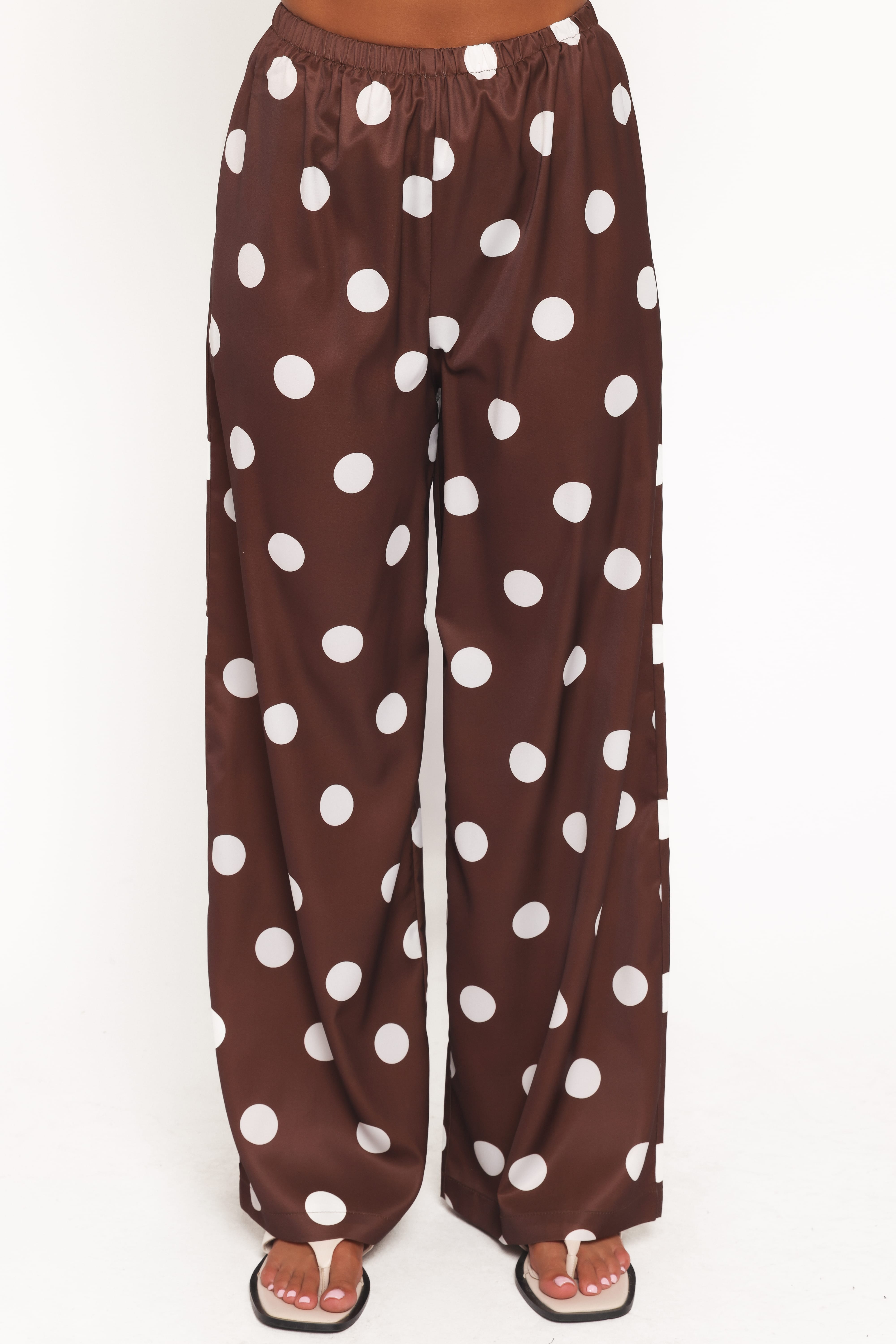 Brielle Polka Dot Set - Brown Polka Dot