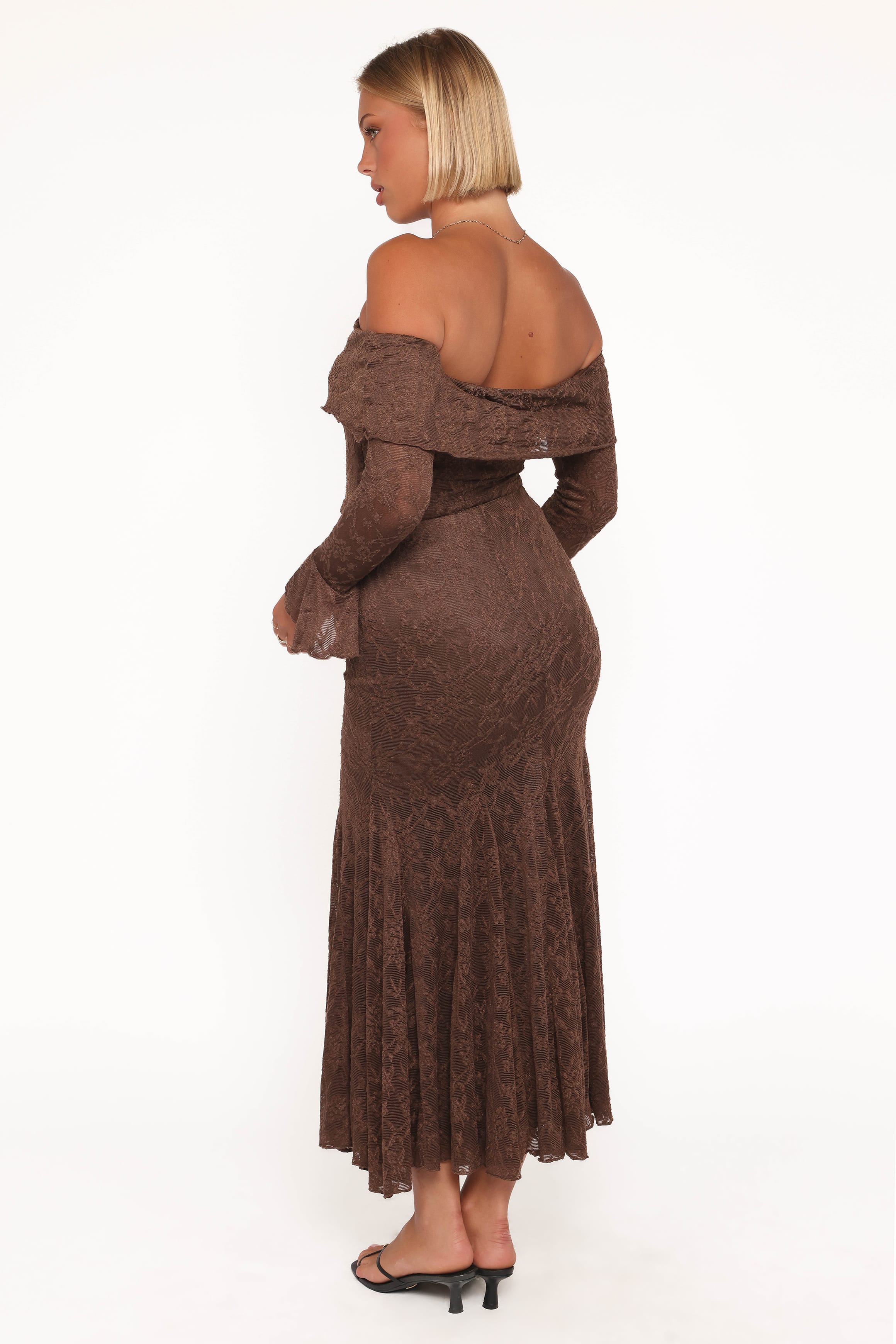 Bromley Lace Skirt Set - Brown