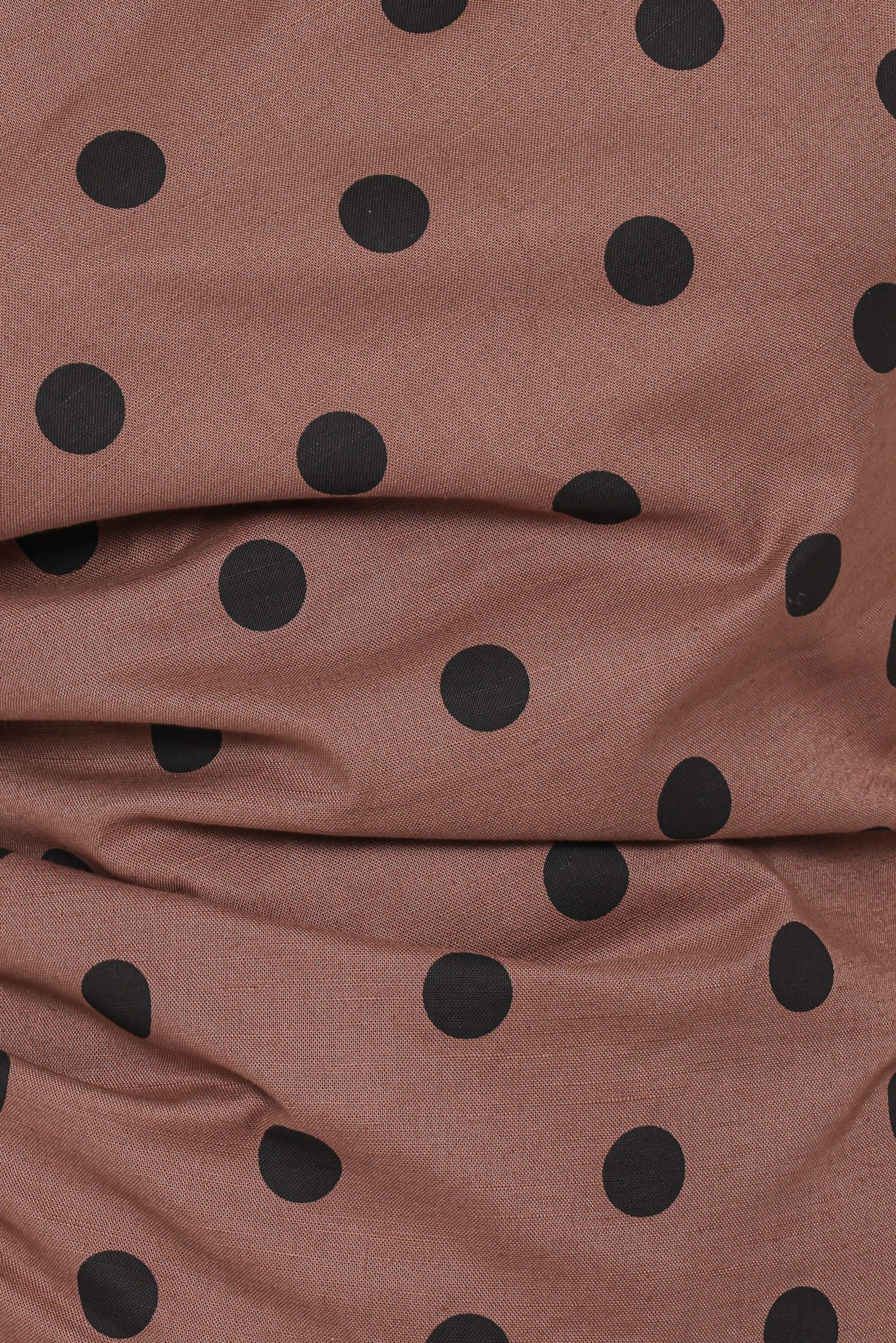 Carter Short Set - Brown Polka Dot