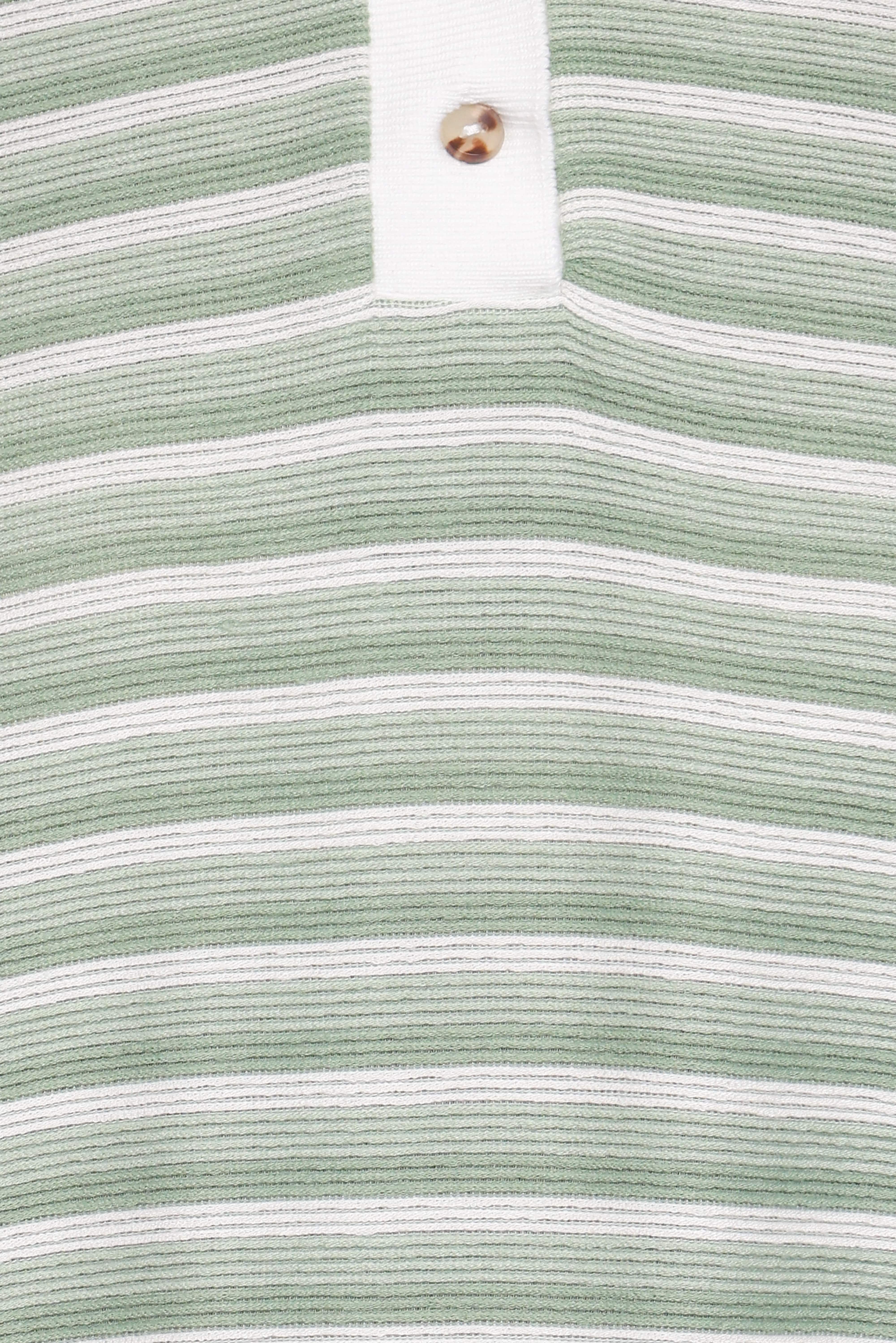 Dealia Knit Short Set - Sage Stripe