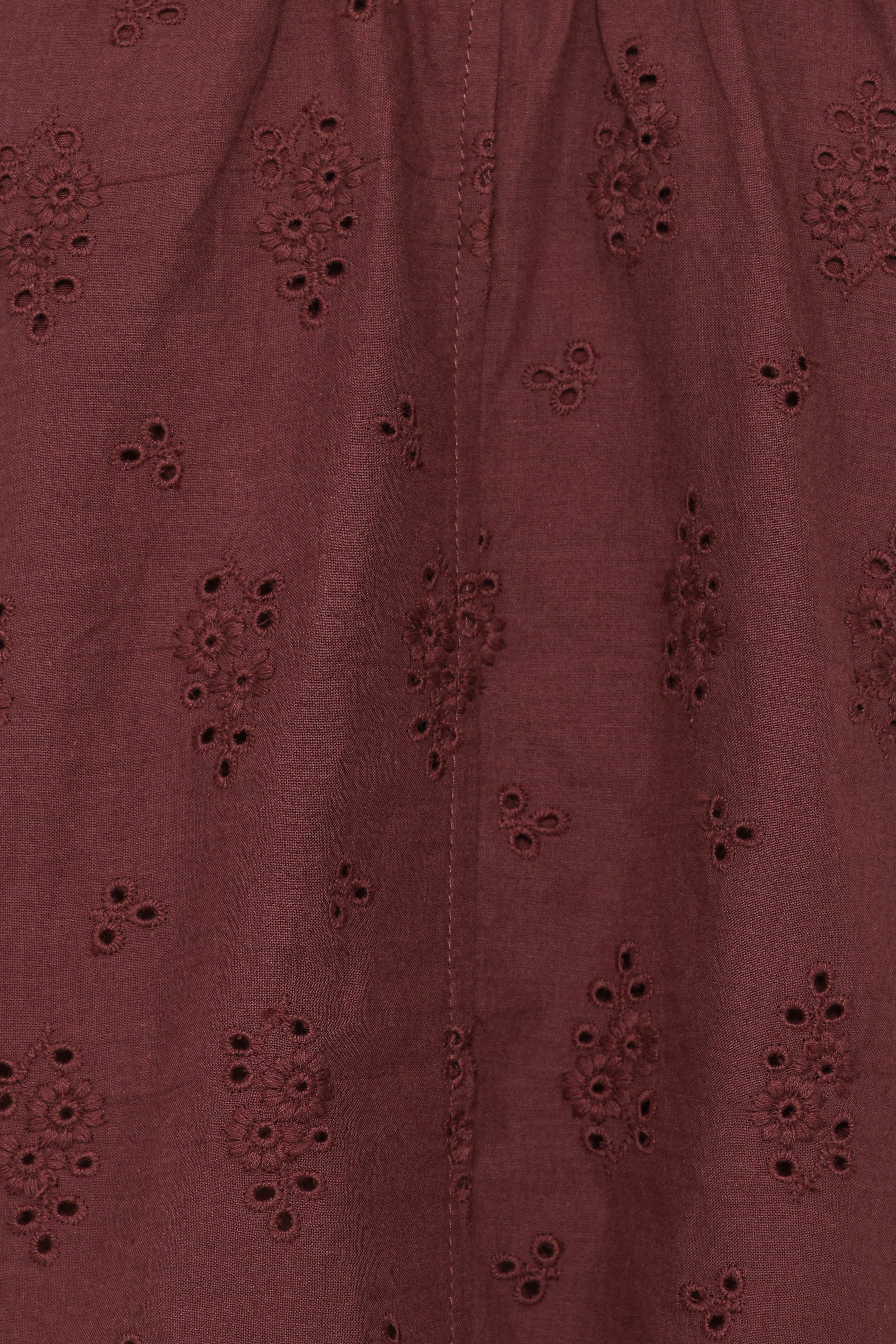 Faela Short Set - Brown Broderie