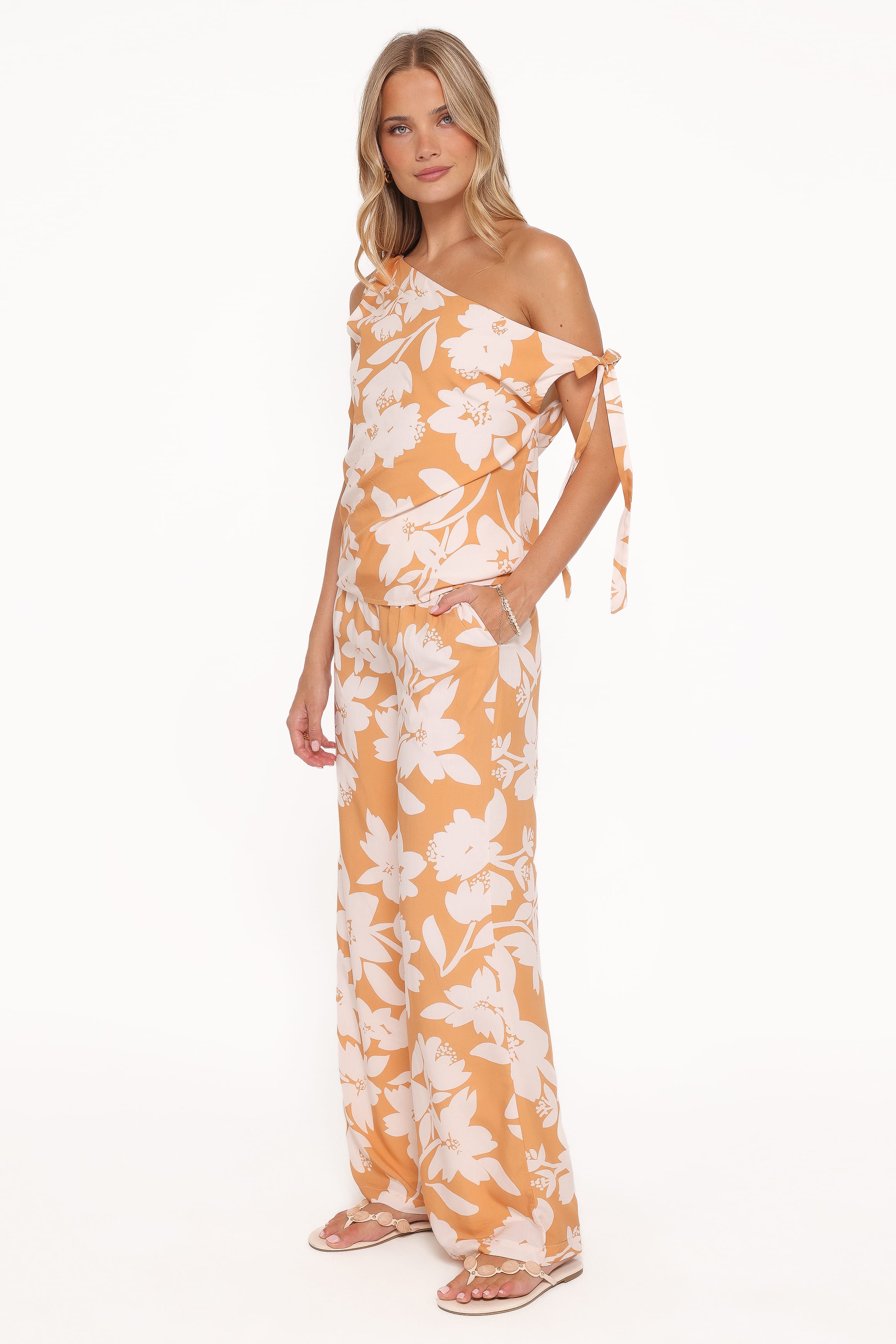 Flynn Pant Set - Yellow Floral