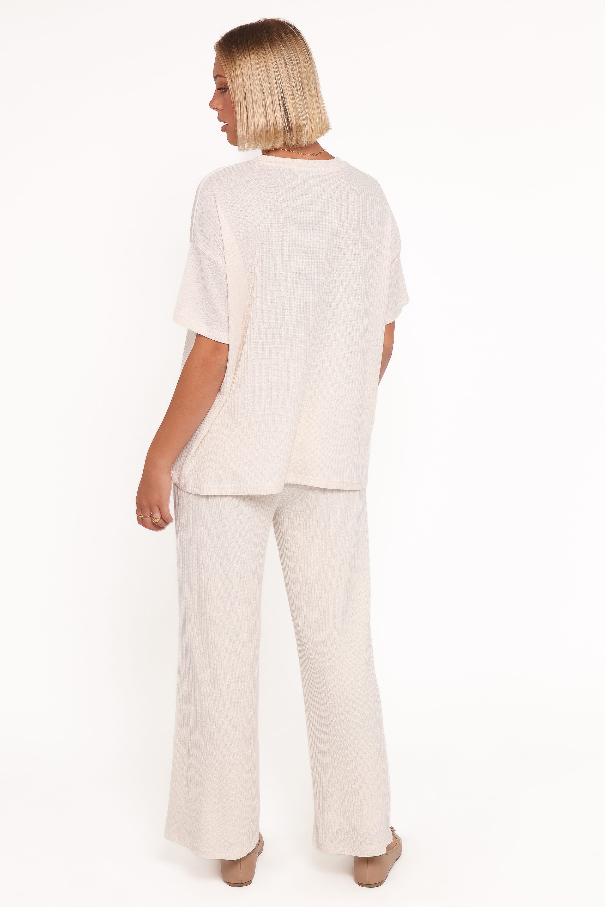 Granger Knit Pant Set - Cream