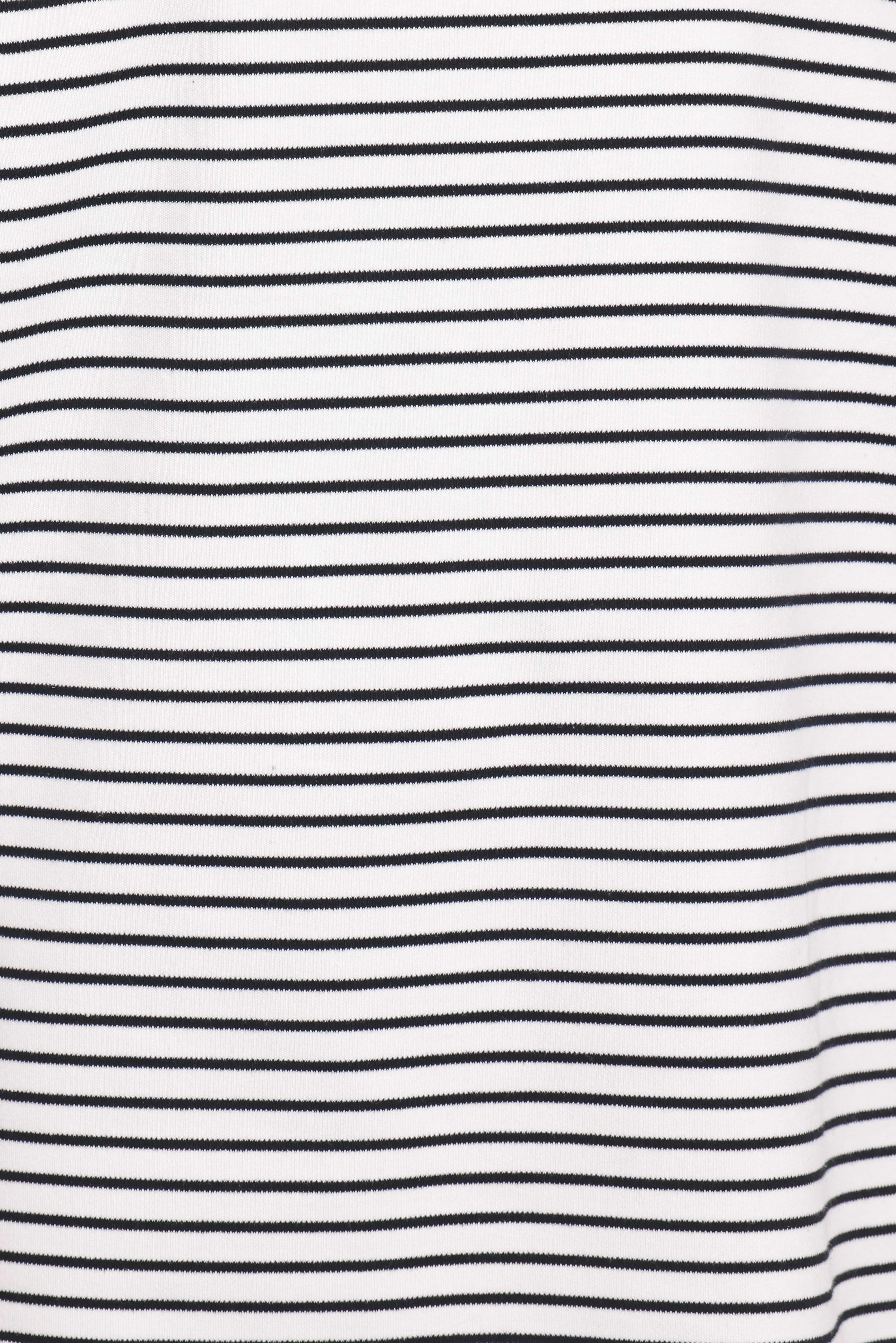 Hellen Stripe Short Set - White Black Stripe