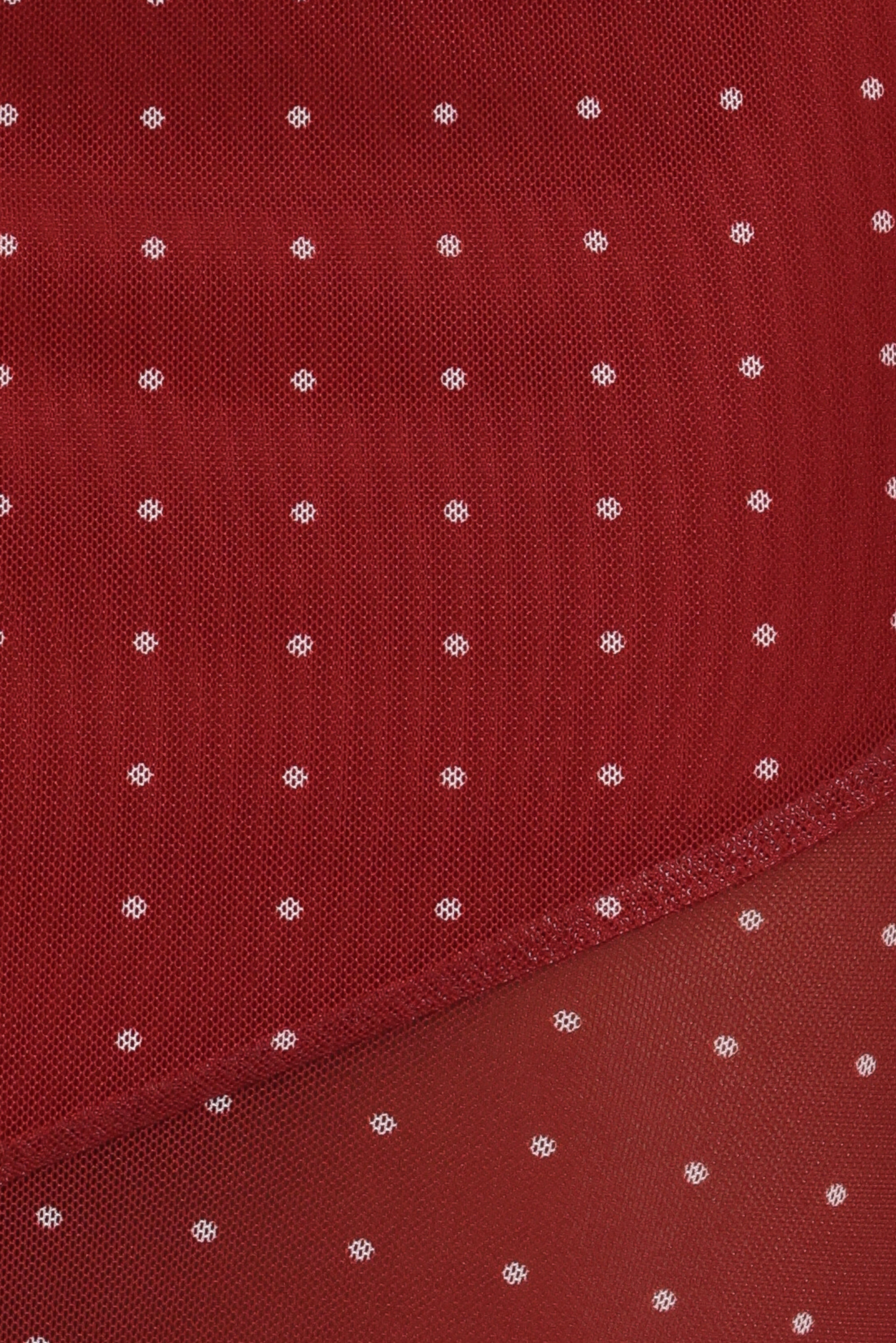 Hollie Mesh Skirt Set - Red Polka Dot