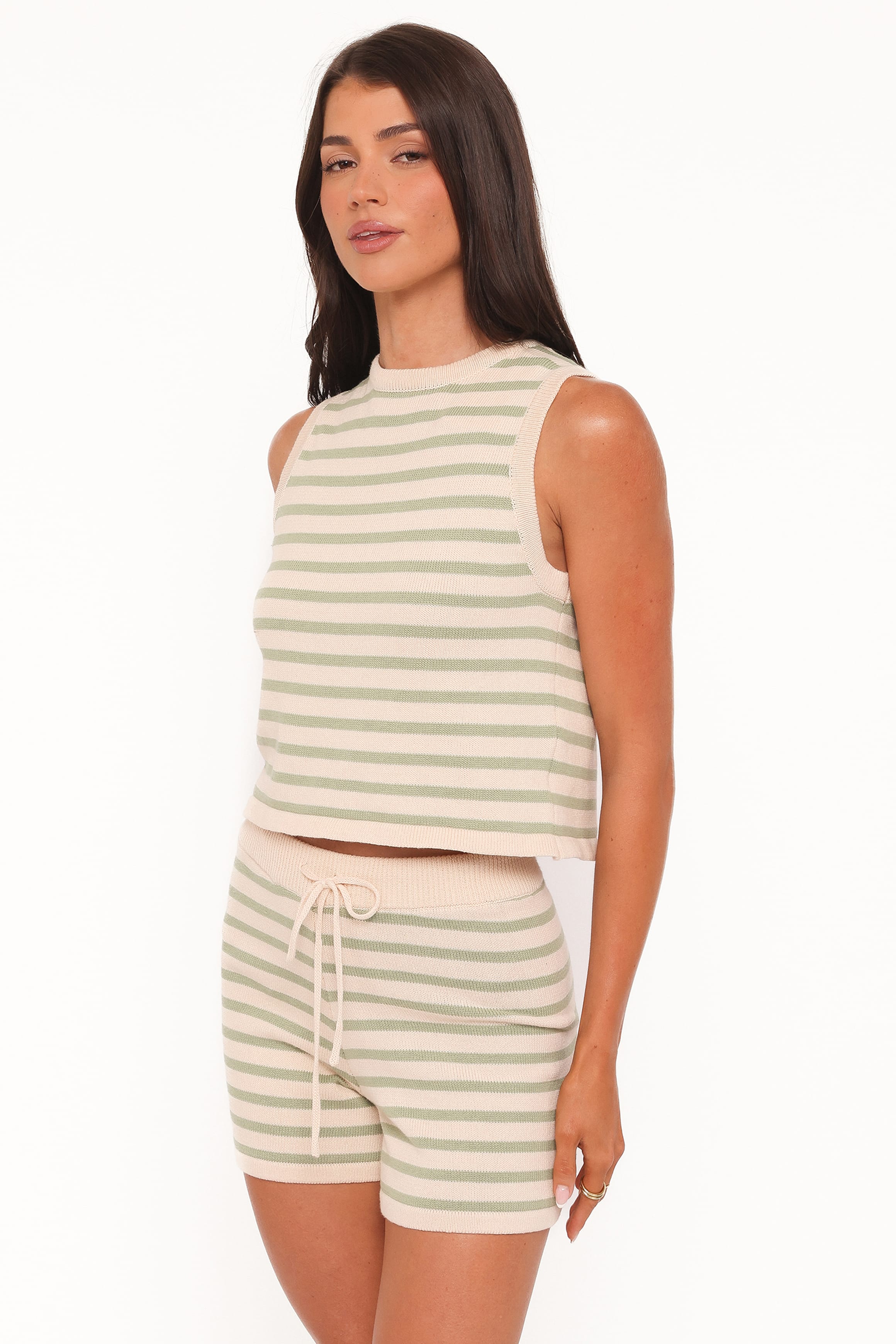 Ilona Knit Set - Cream/Sage