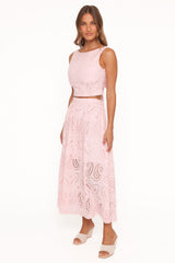 Isabelle Maxi Skirt Set - Pink