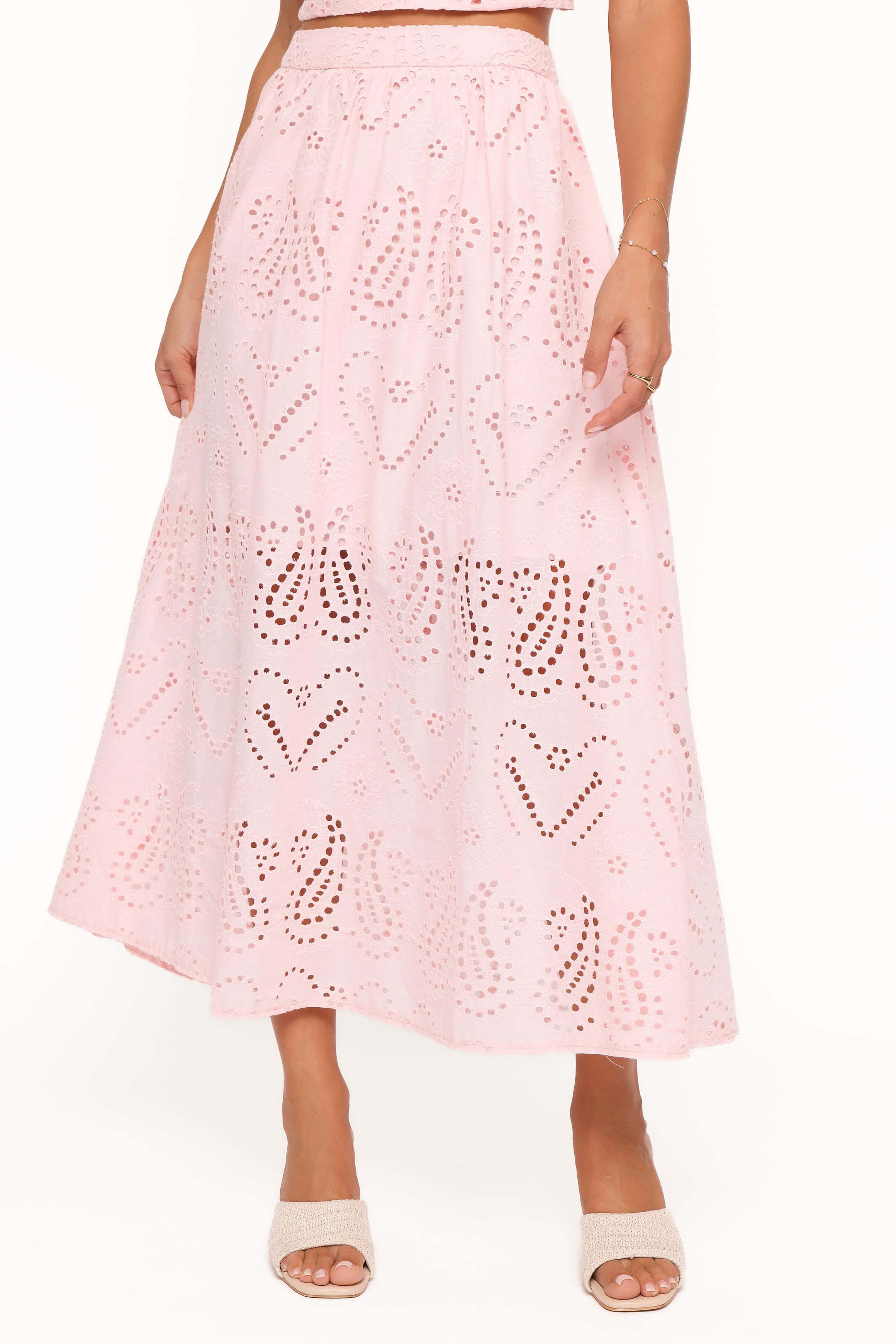 Isabelle Maxi Skirt Set - Pink