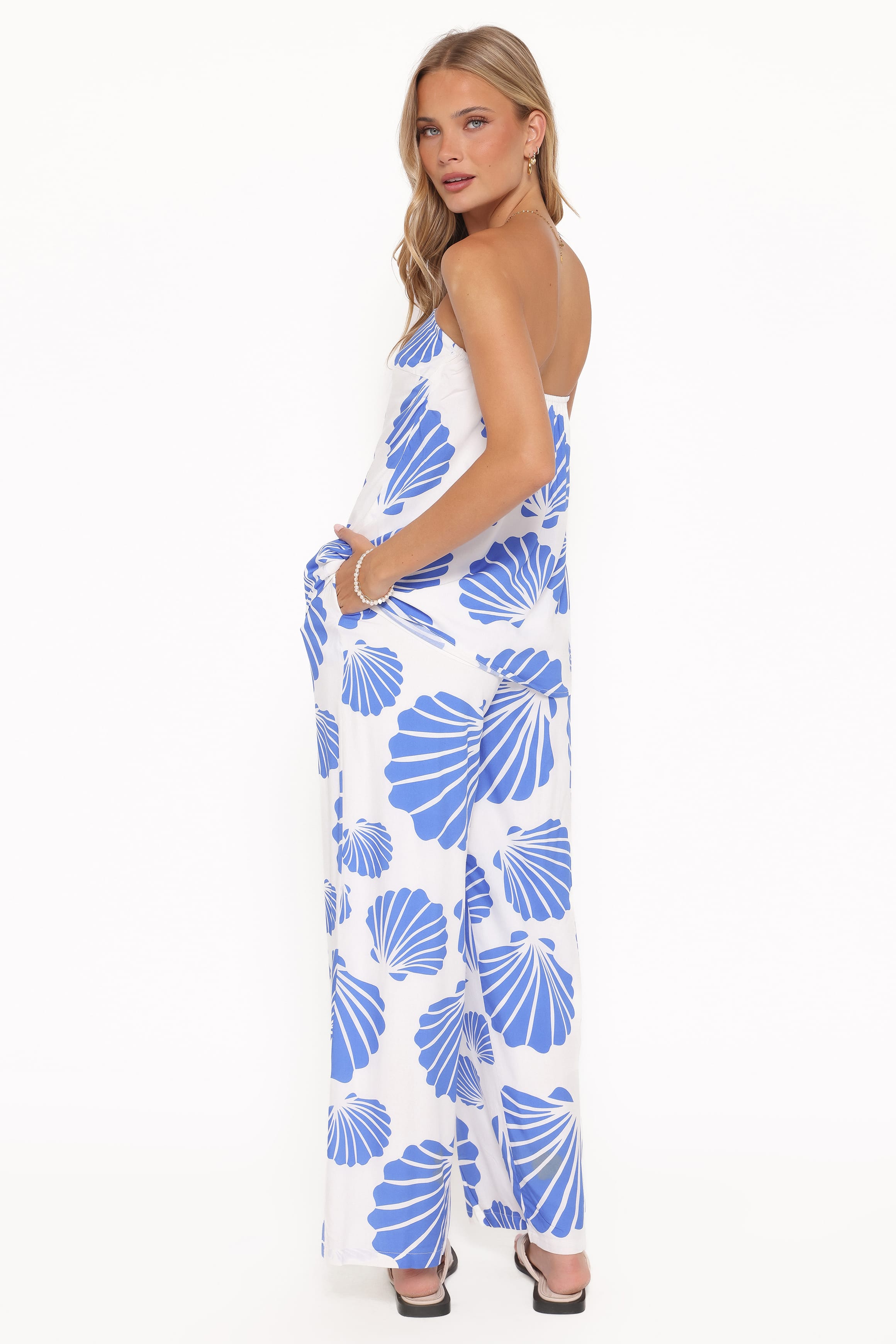 Kristy Pant Set - Blue Shell