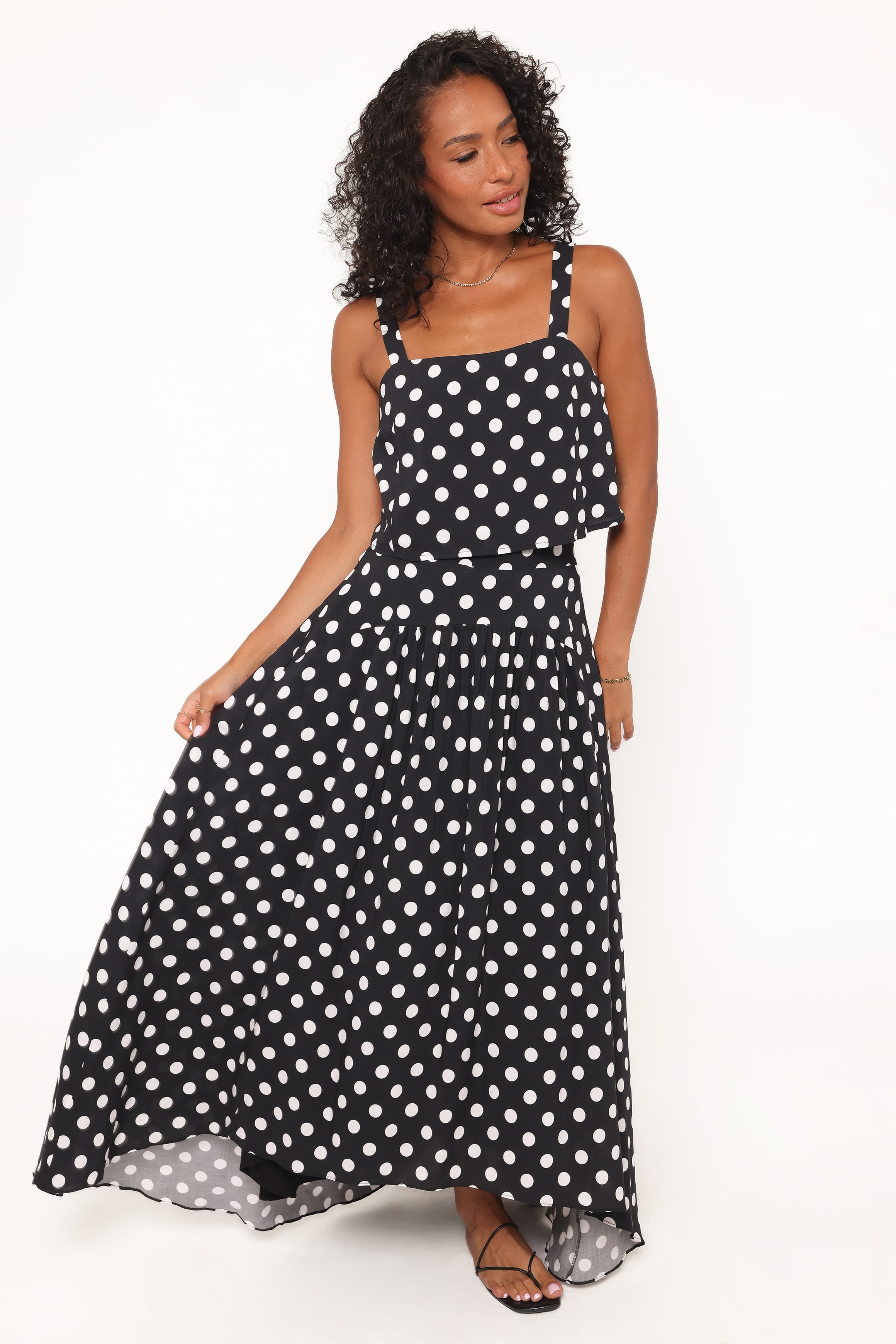 Lulu Set - Black Polka Dot