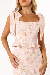 Luna Two PIece Set - Pink Floral