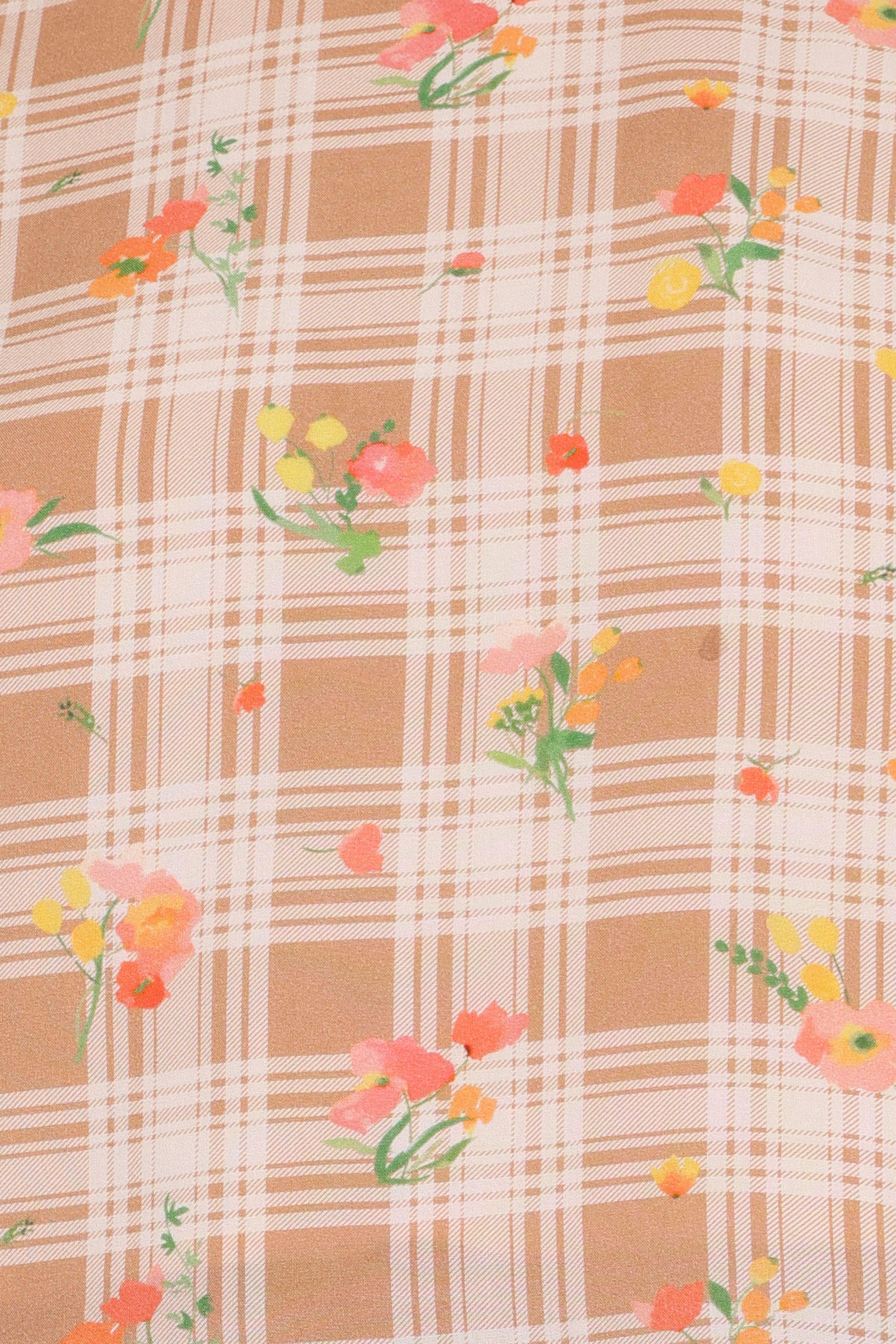Michelle Short Set - Yellow Floral Gingham