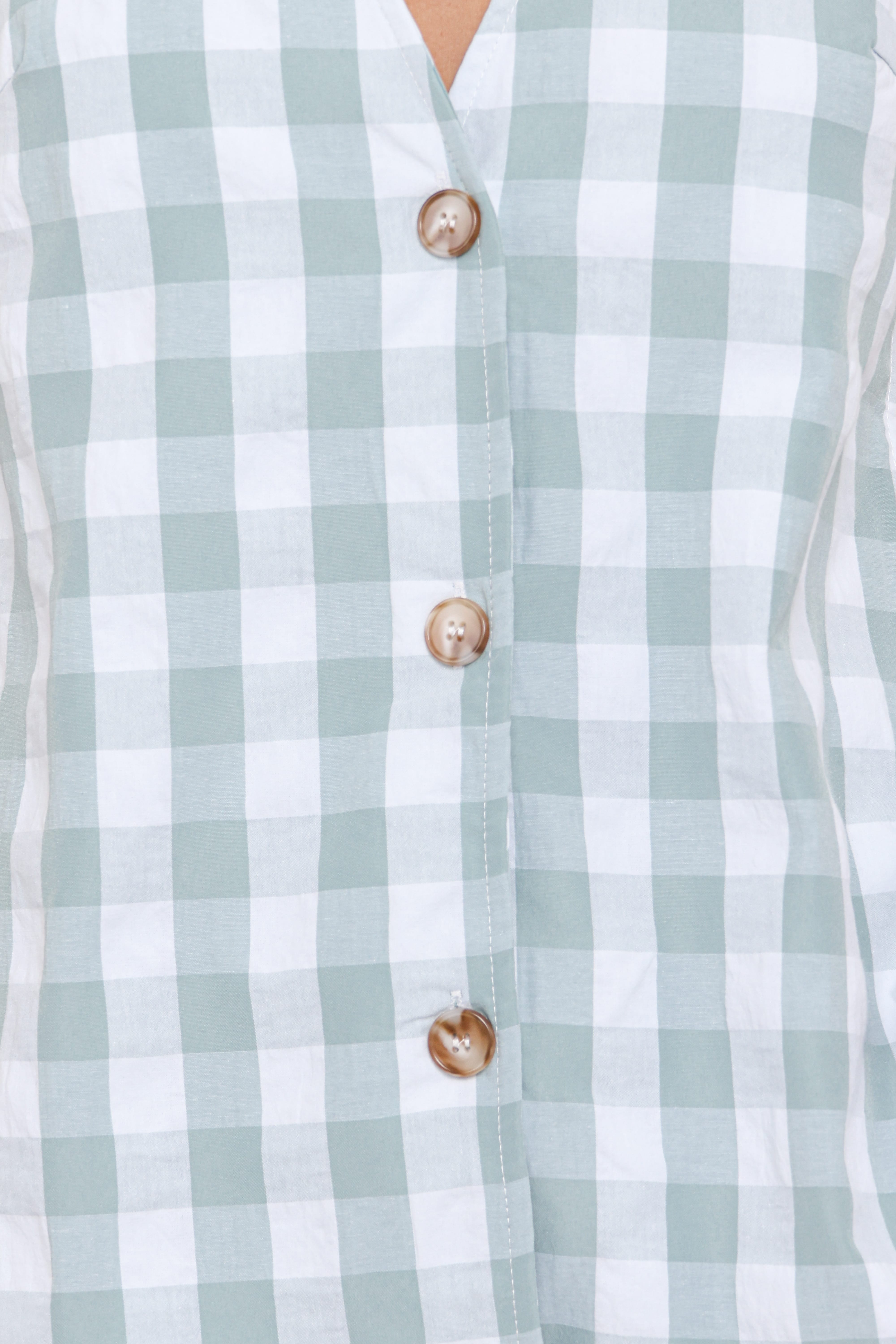 Miller Short Set - Sage Gingham