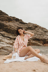 Myles Short Set - Red Stripe