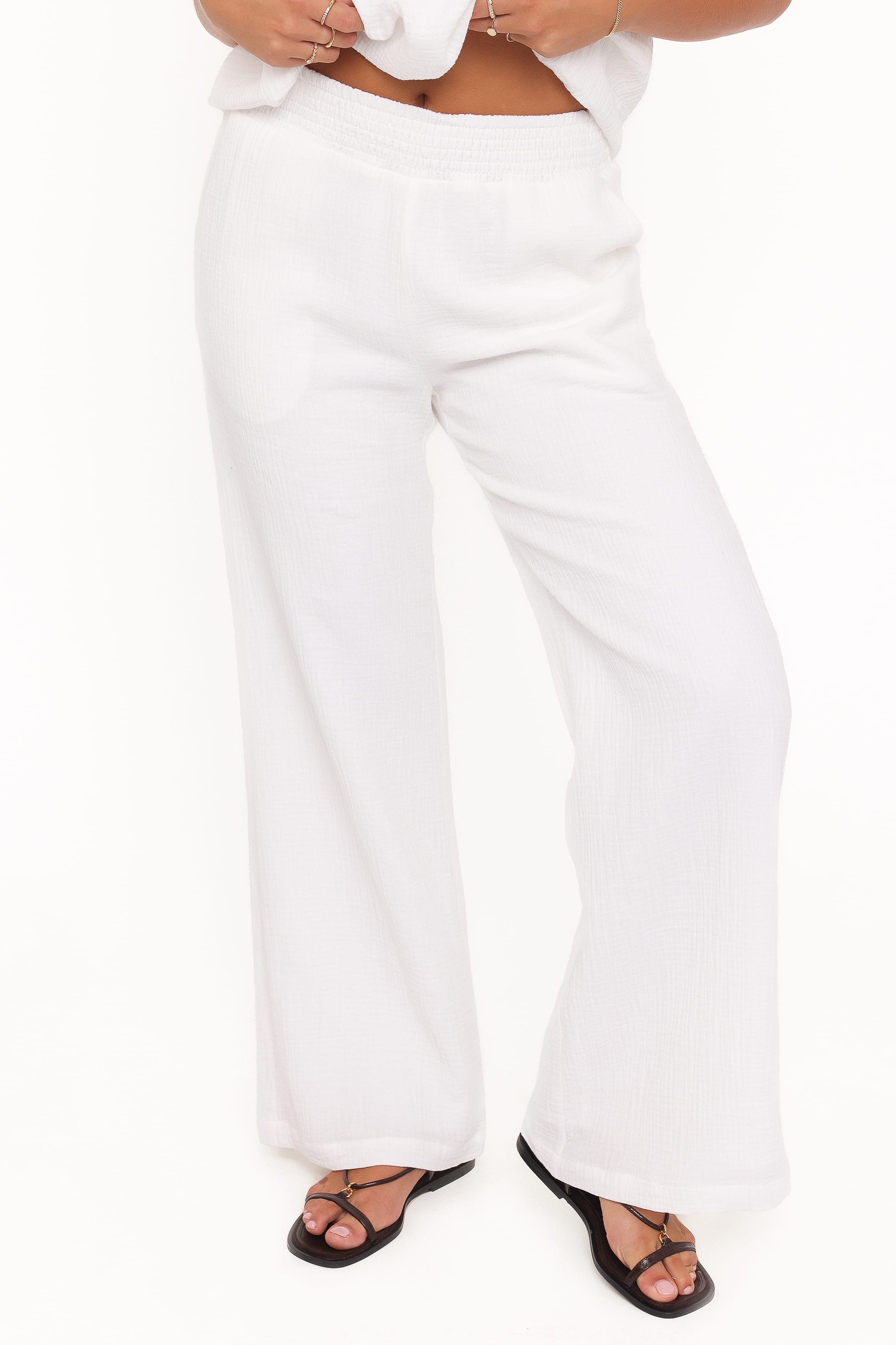 Olivia Pant Set - White