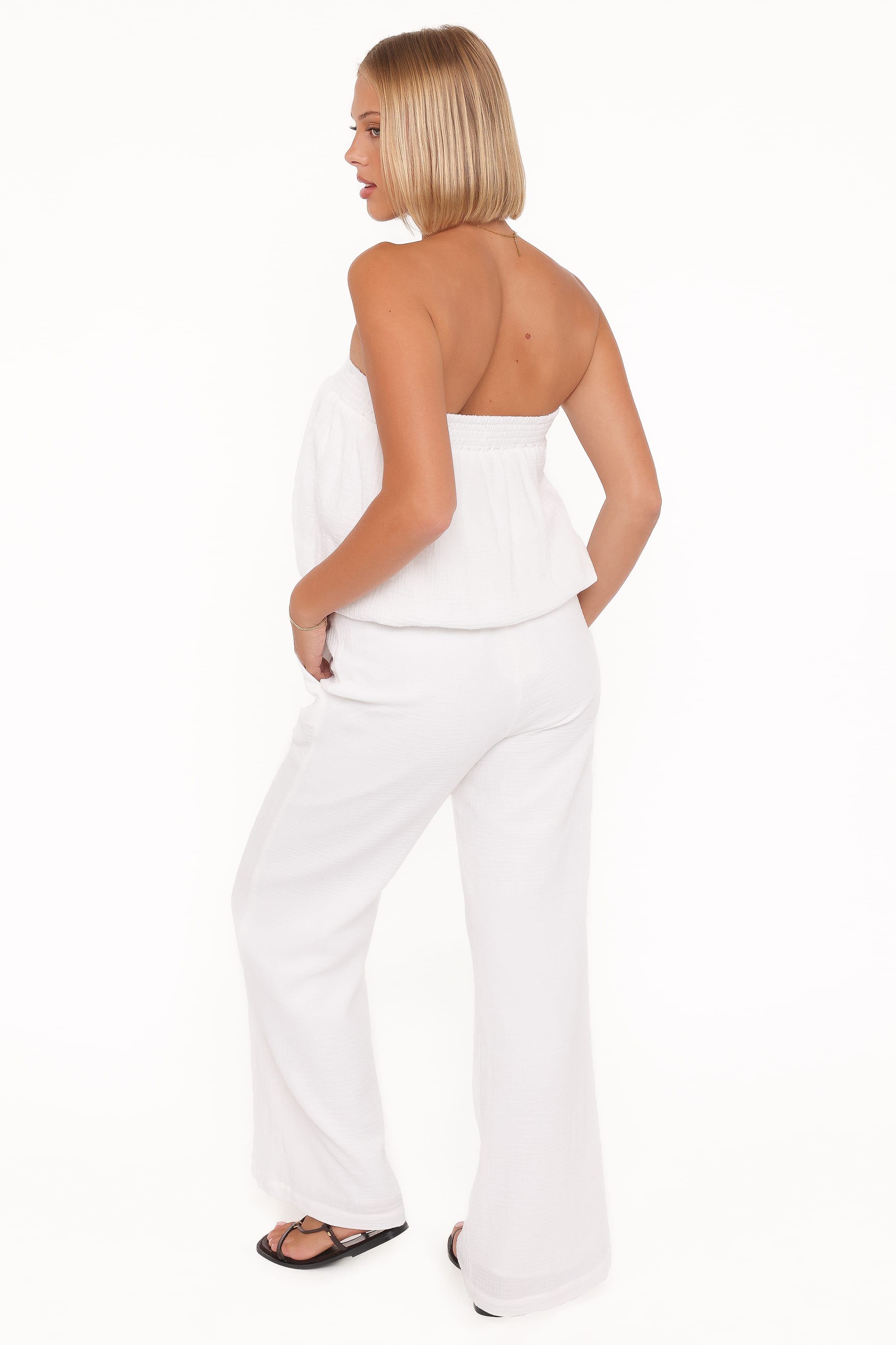 Olivia Pant Set - White