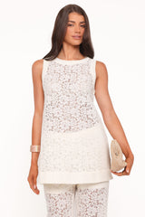 Sammy Embroidered Set - Cream Lace