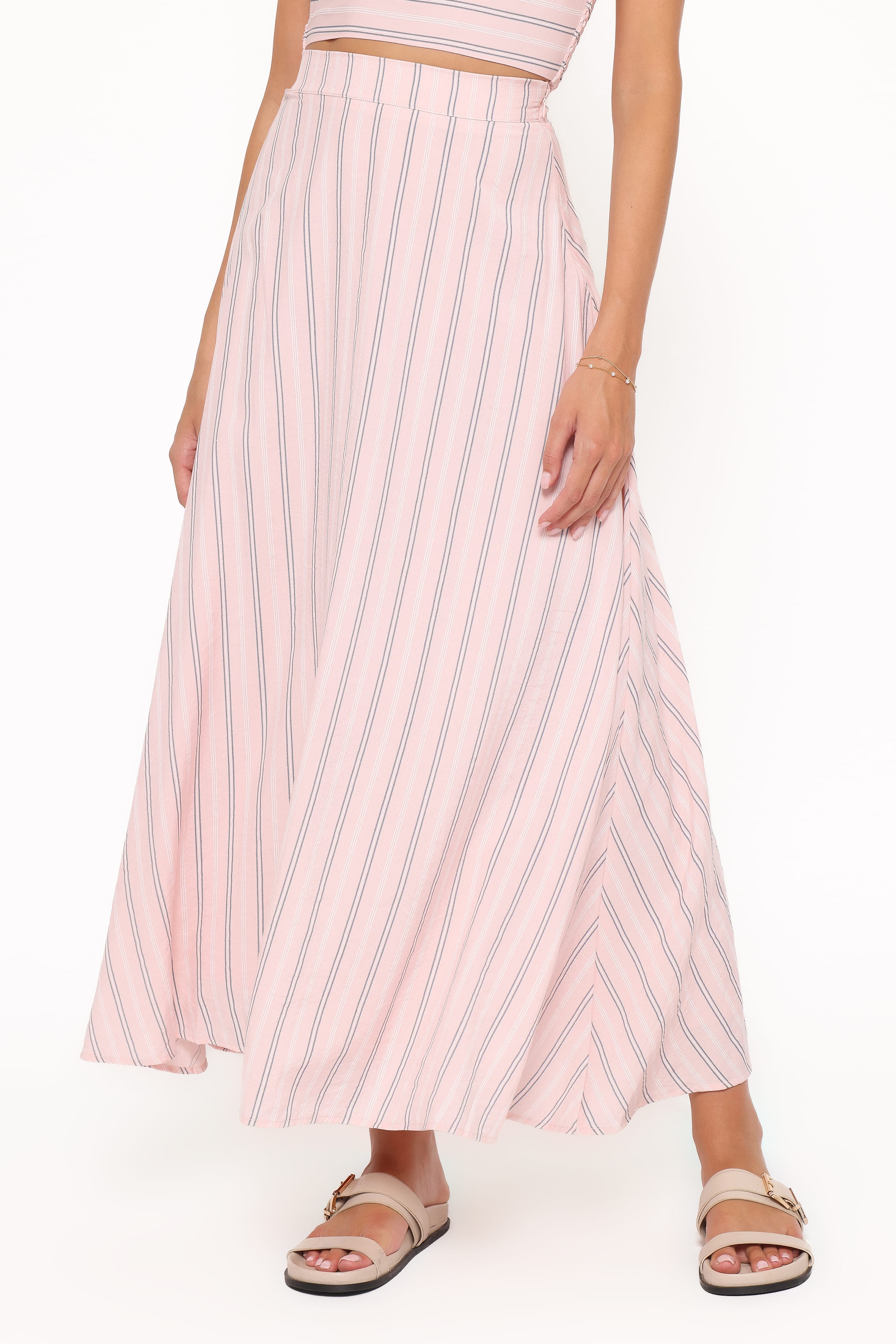 Serafina Two Piece Set - Pink/Blue Stripe
